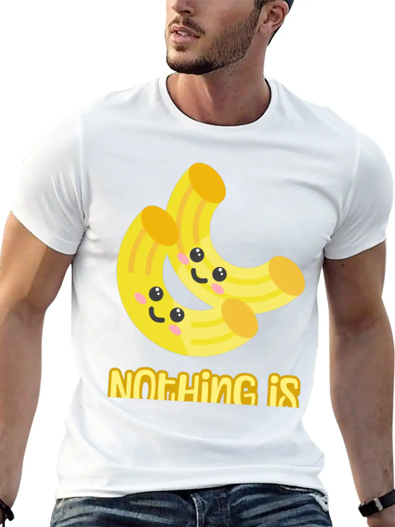 Nothing Is Im-pasta-ble! Cute And Punny Pasta Cart Comfortable Minimalist Graphic Tee – Summer Style Essential