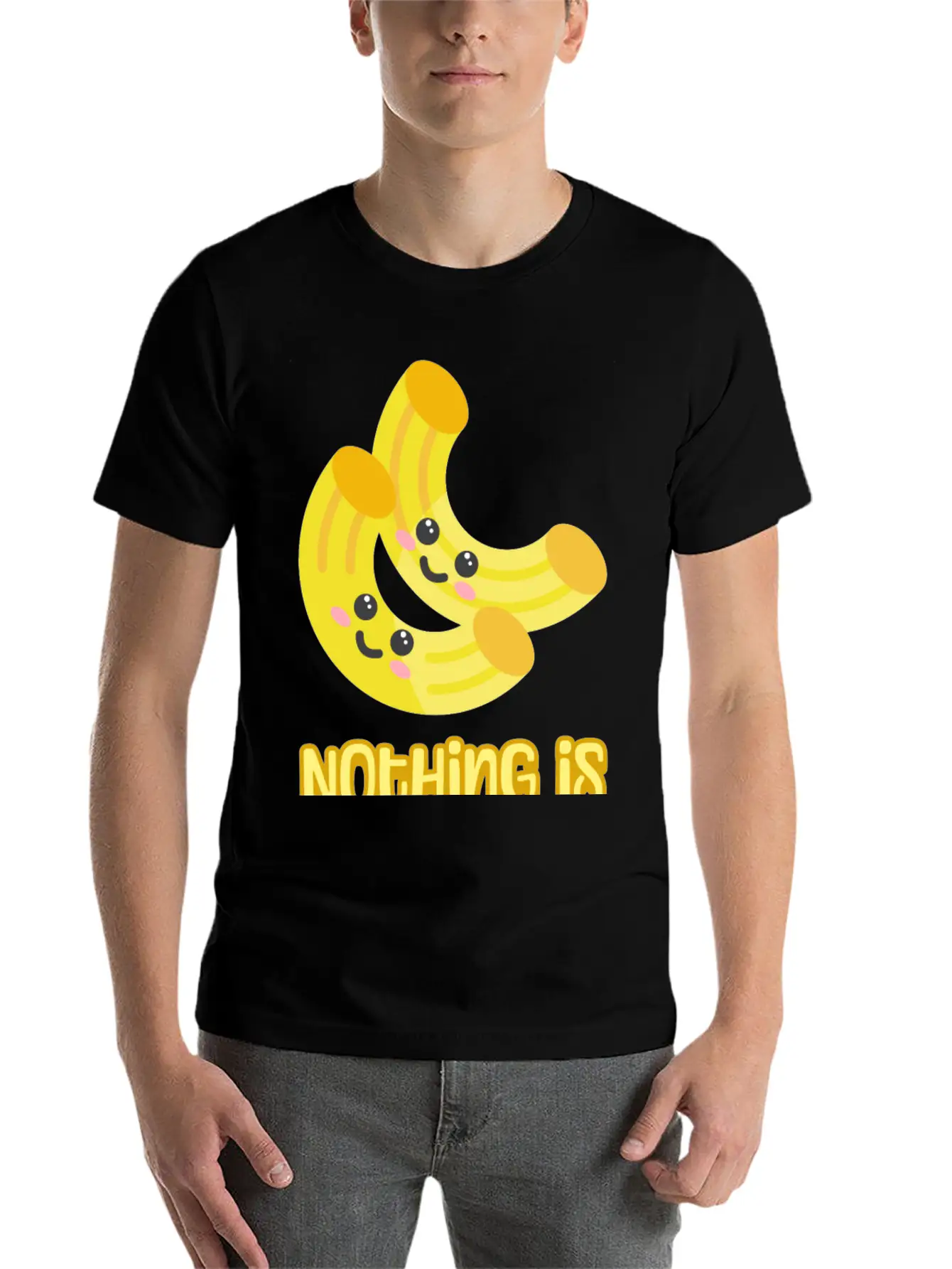 Nothing Is Im-pasta-ble! Cute And Punny Pasta Cart Comfortable Minimalist Graphic Tee – Summer Style Essential