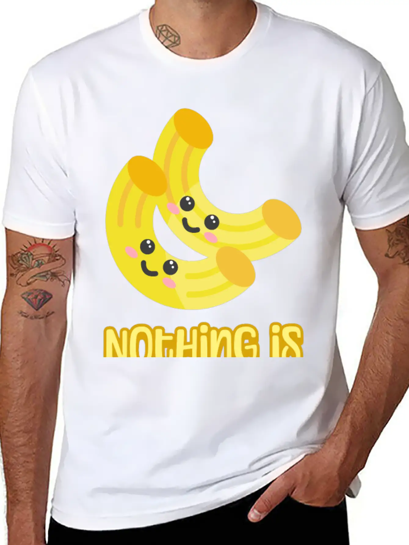 Nothing Is Im-pasta-ble! Cute And Punny Pasta Cart Comfortable Minimalist Graphic Tee – Summer Style Essential