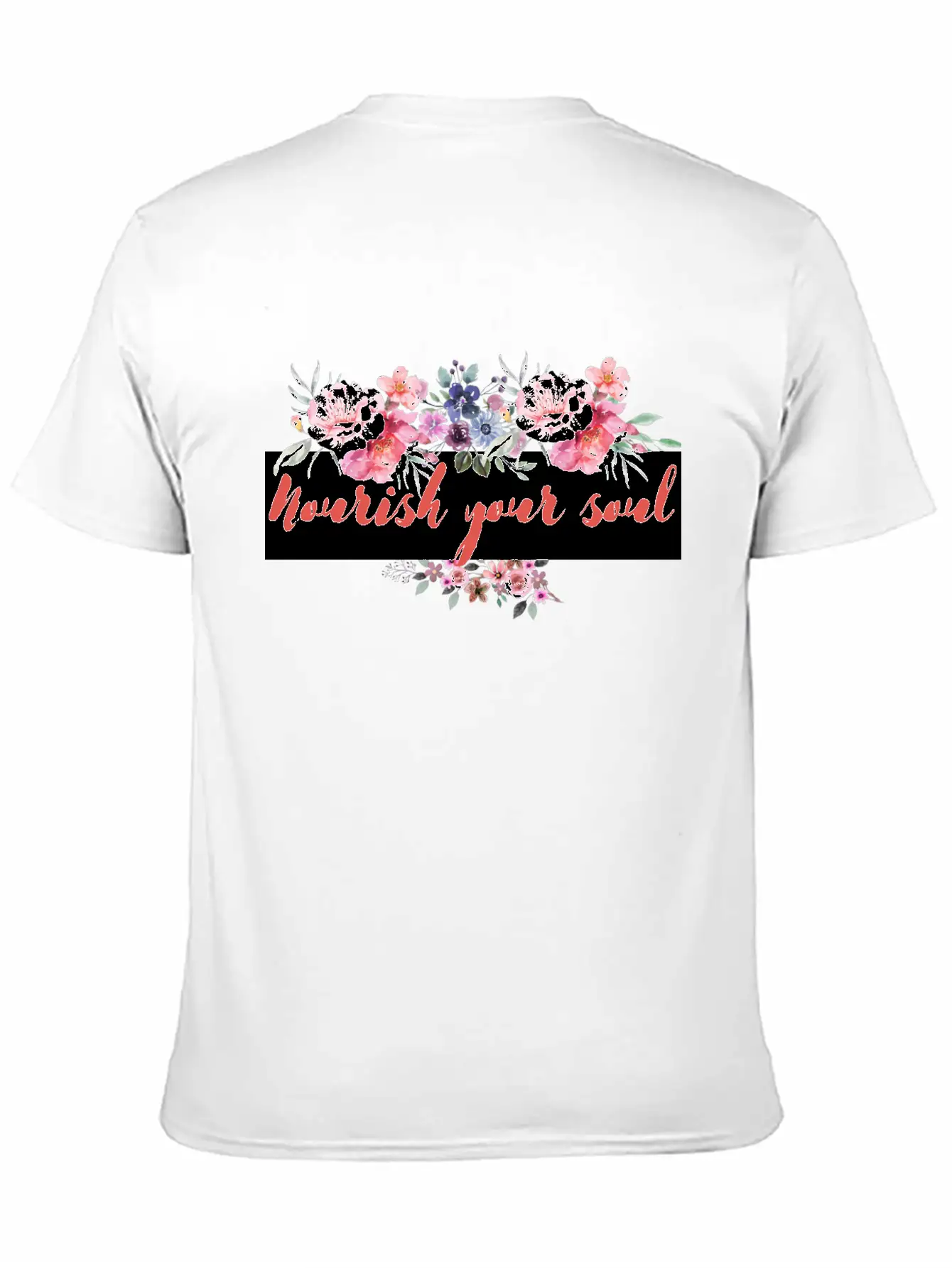 Nourish Your Soul Unisex Short Sleeve Soft Cotton T-Shirt – Casual Everyday Wear