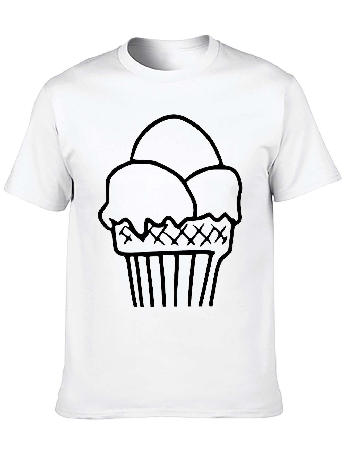 Ice Cream Cone Graphic Tee - Cool Casual Style