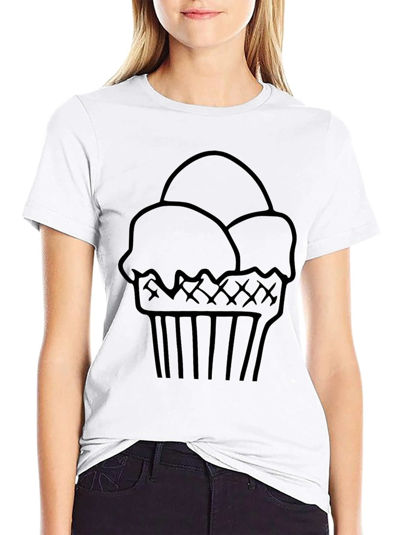 Ice Cream Cone Graphic Tee - Cool Casual Style