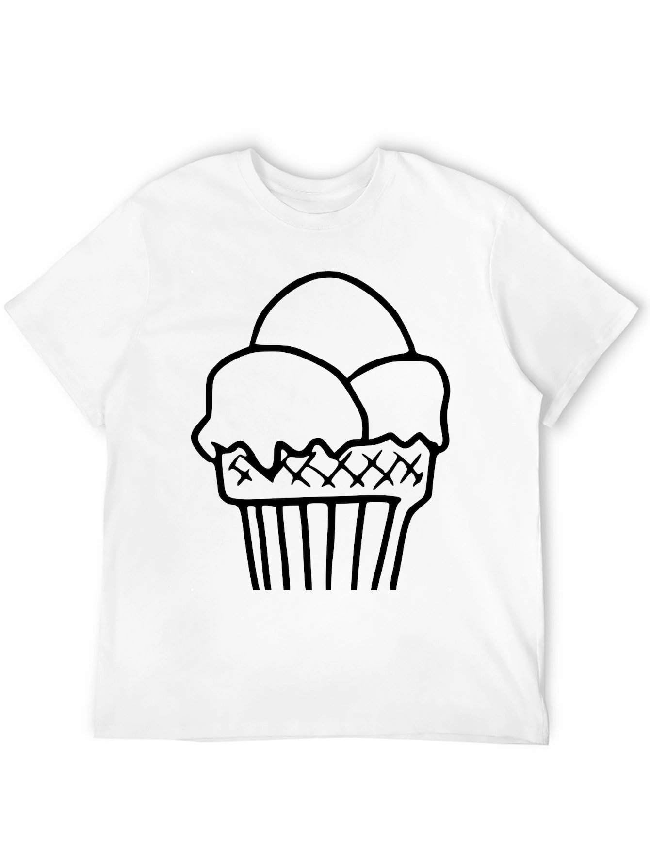 Ice Cream Cone Graphic Tee - Cool Casual Style