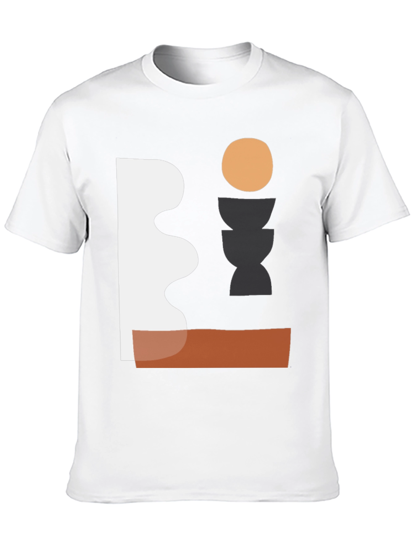 Abstract Geometric Graphic Print Tee