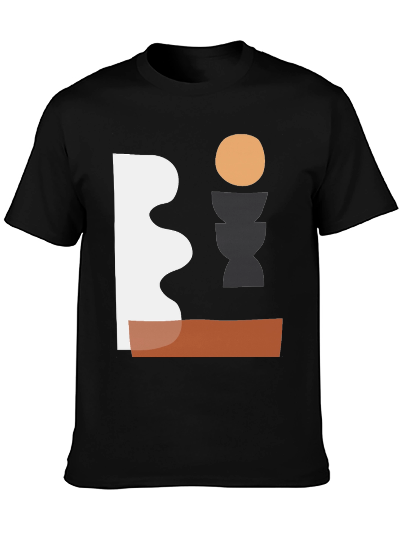 Abstract Geometric Graphic Print Tee