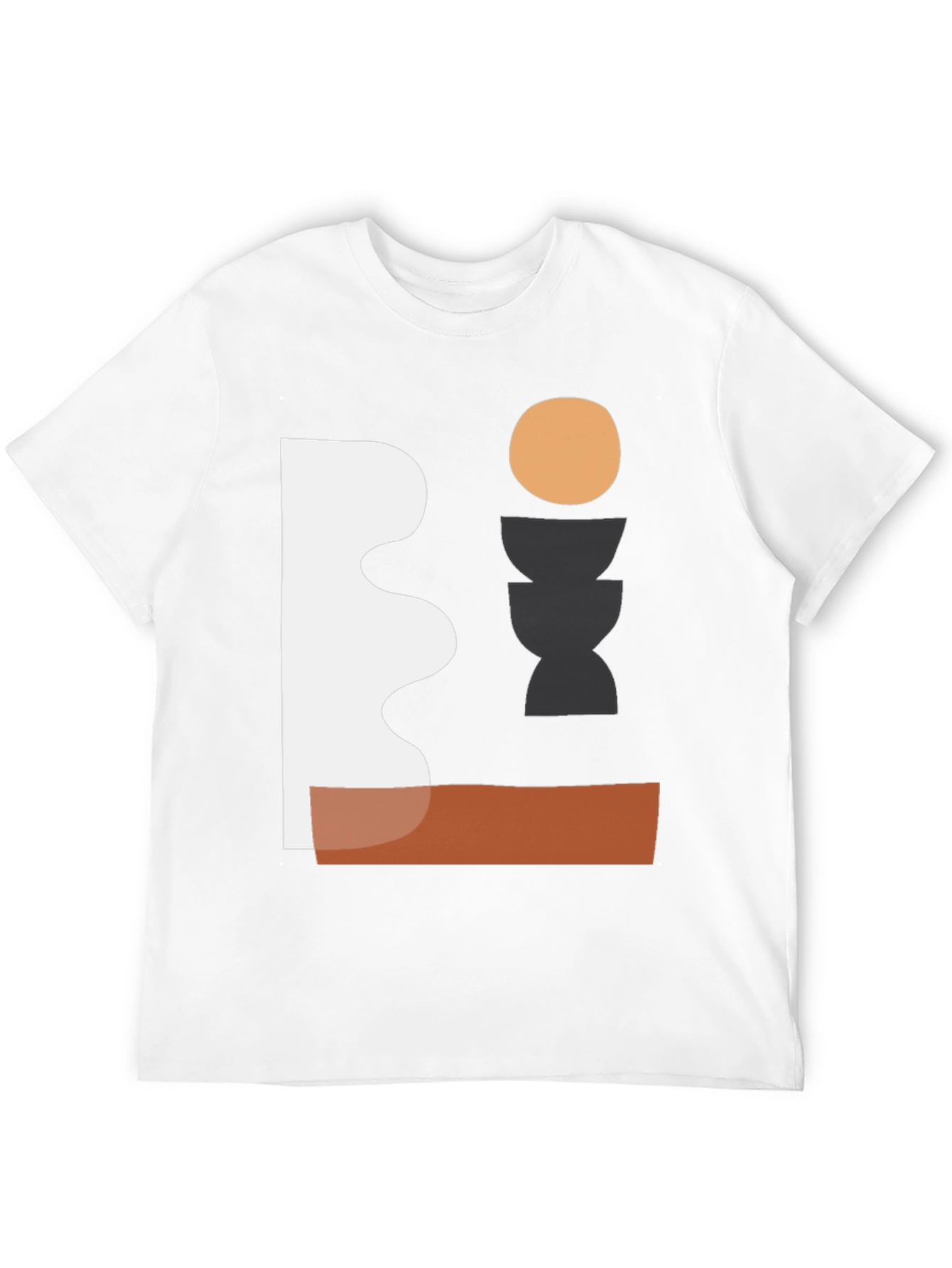 Abstract Geometric Graphic Print Tee