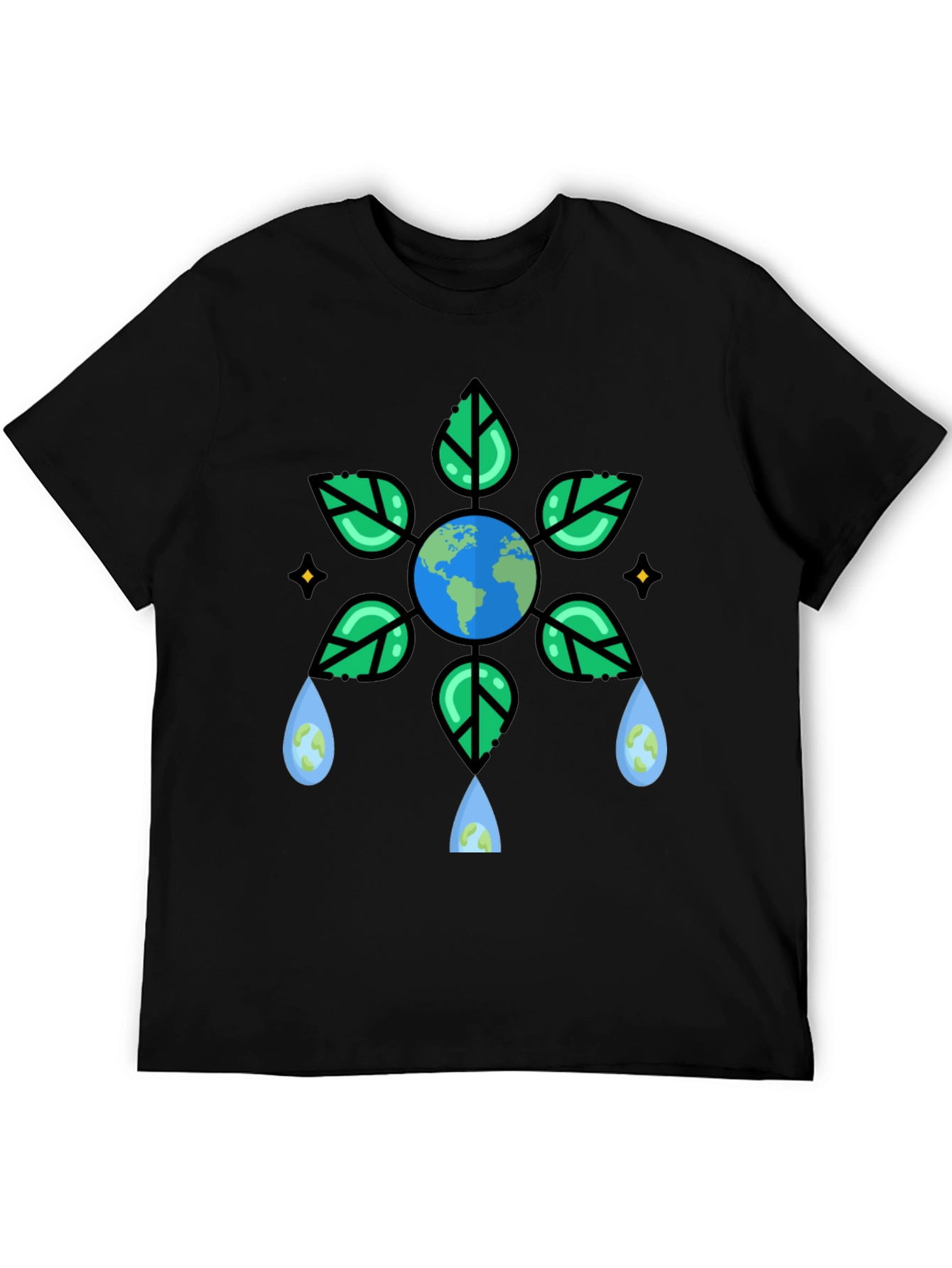 Eco-Friendly Earth Graphic T-Shirt