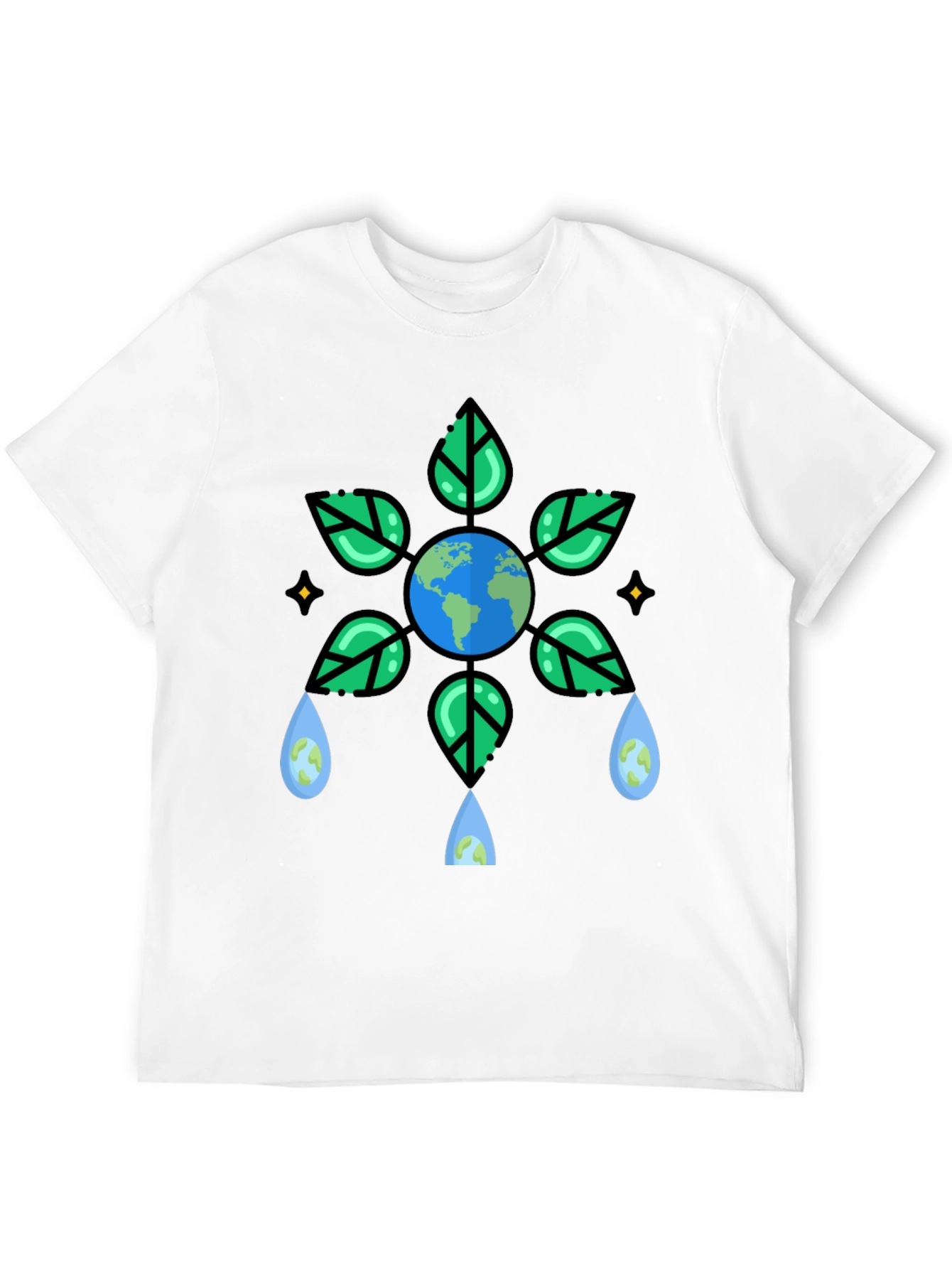 Eco-Friendly Earth Graphic T-Shirt
