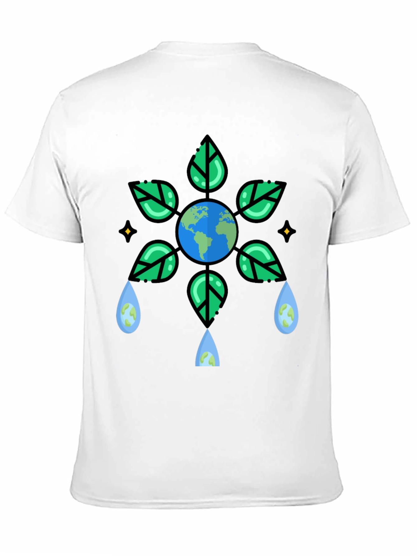 Eco-Friendly Earth Graphic T-Shirt