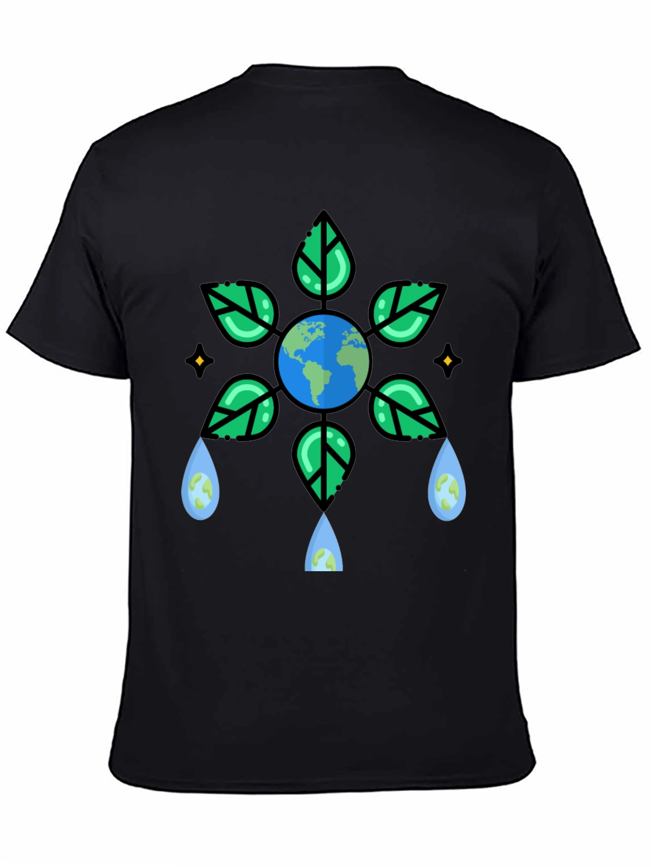 Eco-Friendly Earth Graphic T-Shirt