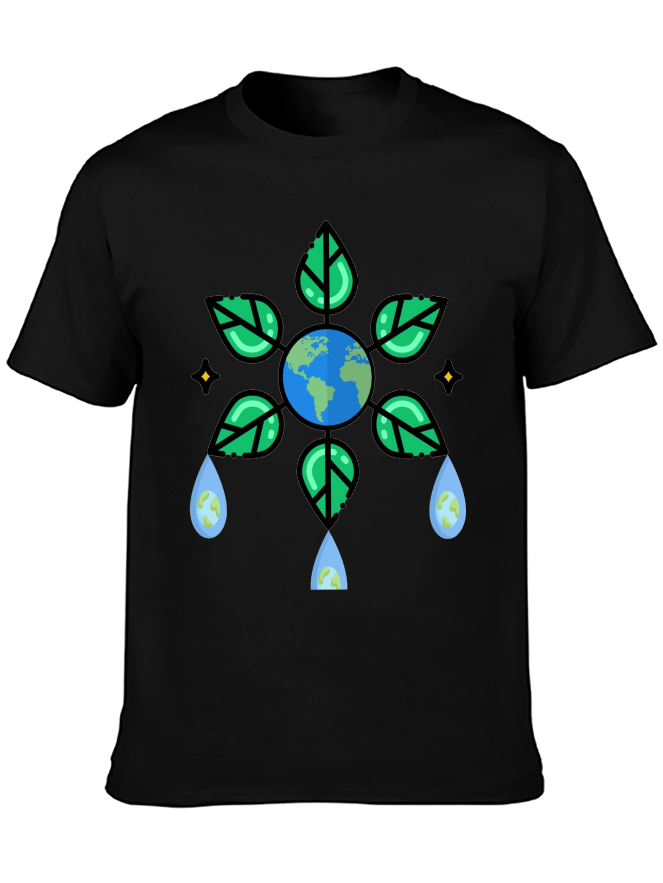 Eco-Friendly Earth Graphic T-Shirt