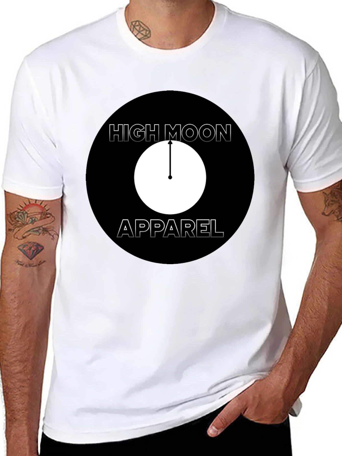 High Moon Apparel Black Graphic T-Shirt