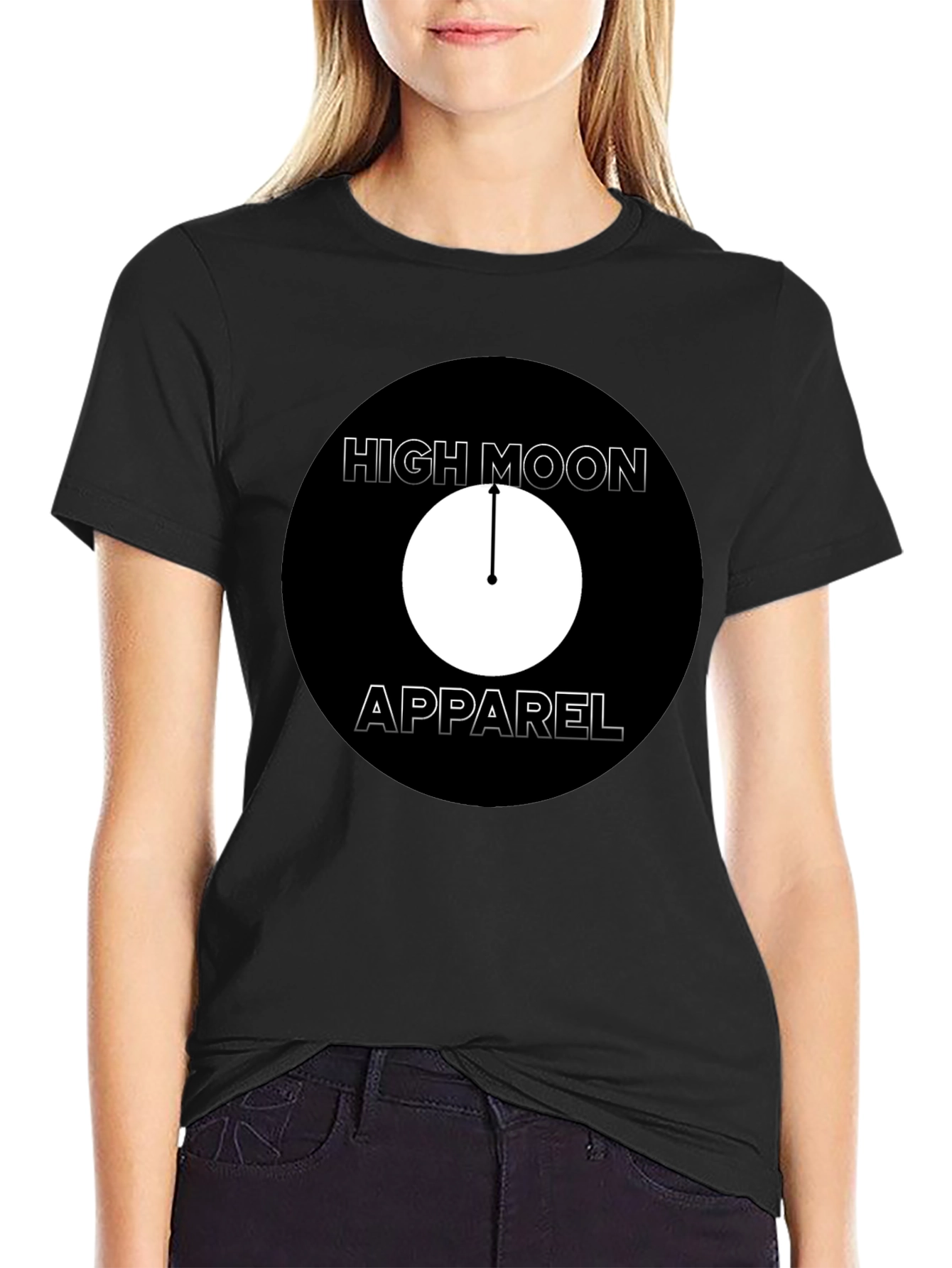 High Moon Apparel Black Graphic T-Shirt