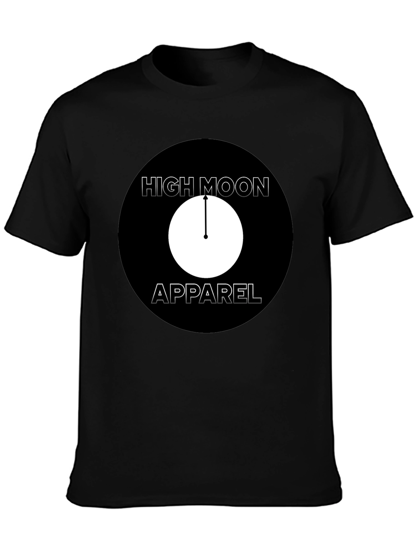 High Moon Apparel Black Graphic T-Shirt
