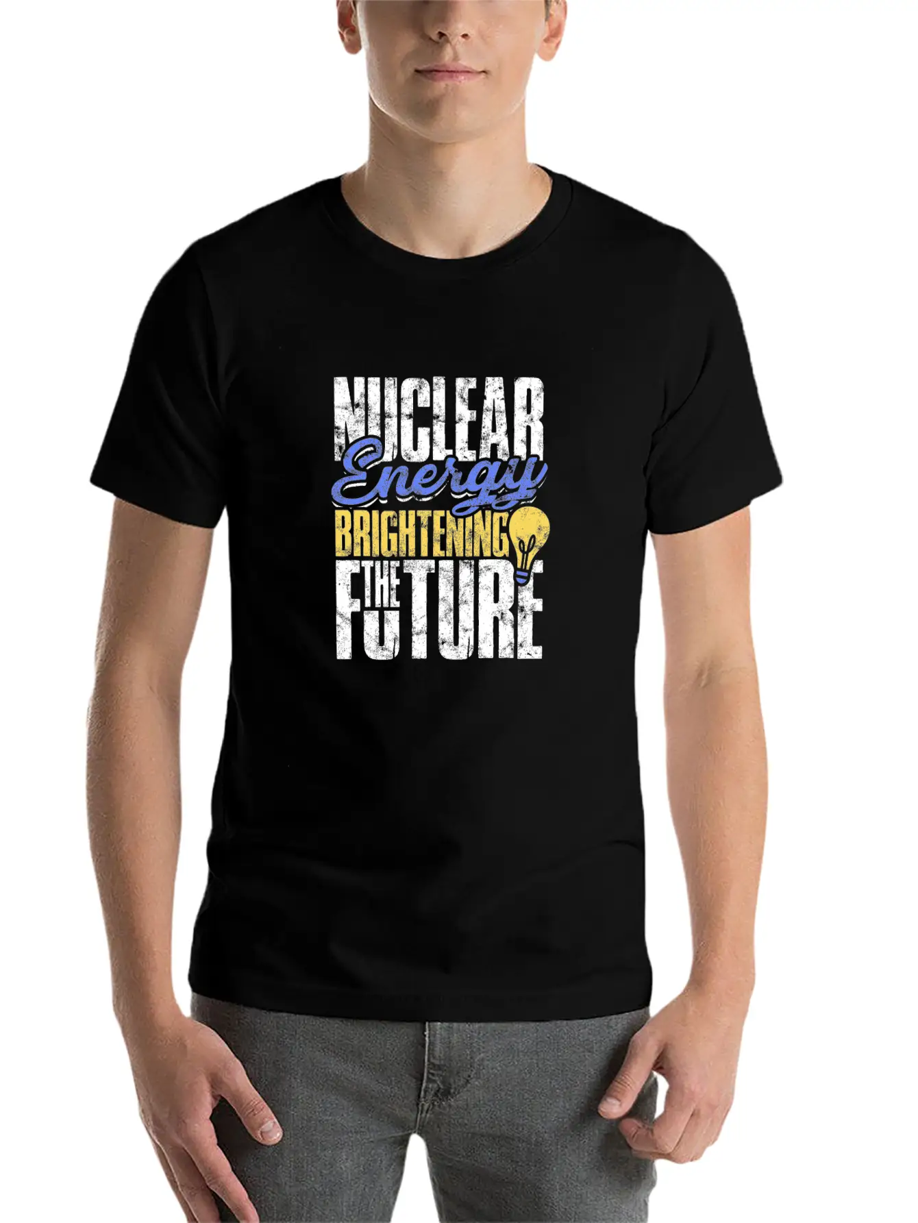 Nuclear Energy: Brightening The Future - Nuclear Essential Unisex Summer Tee – Soft Cotton Casual Fit