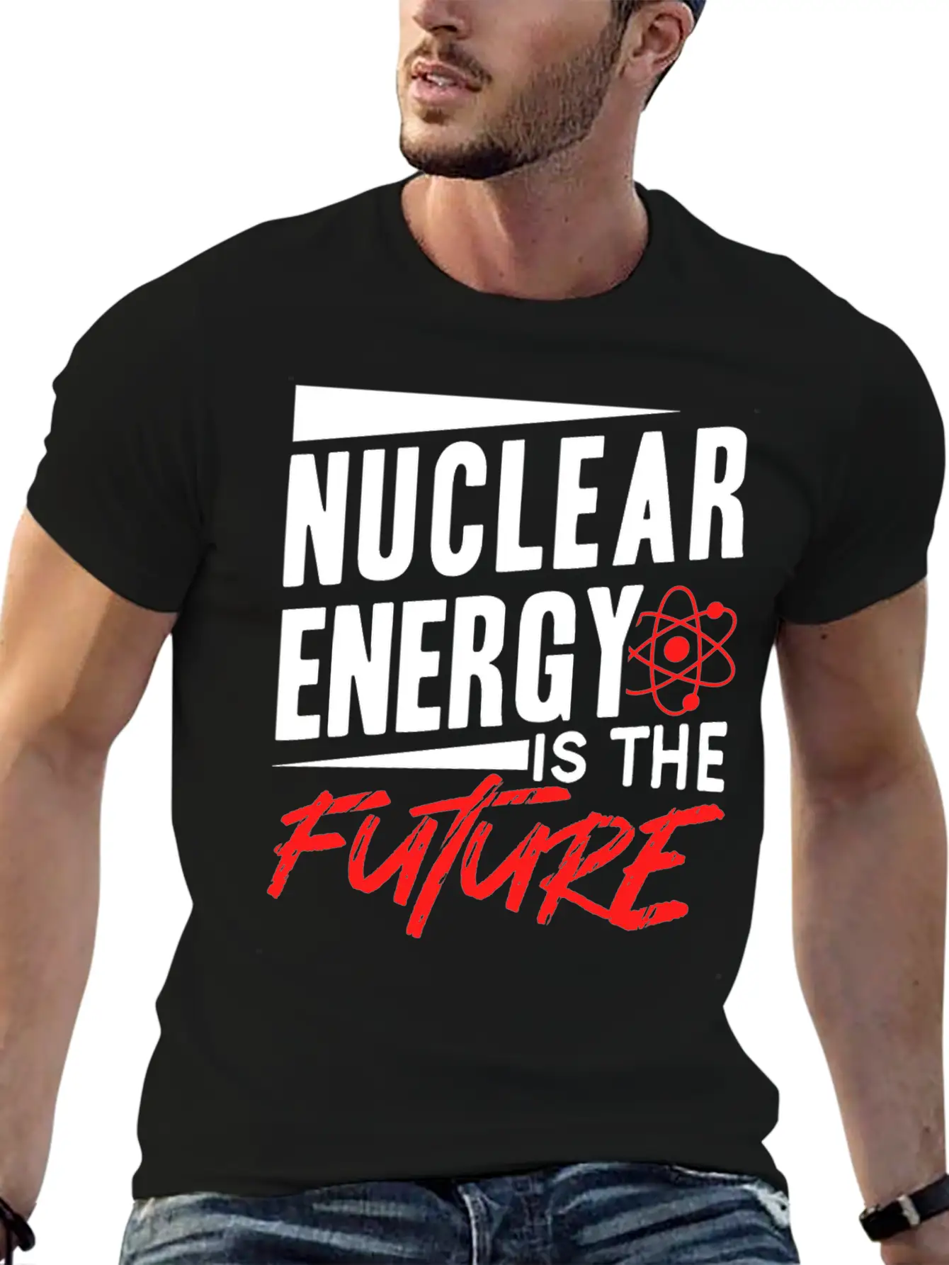 Nuclear Energy Is The Future Atomic Power Lover Unisex Short Sleeve Soft Cotton T-Shirt – Casual Everyday Wear