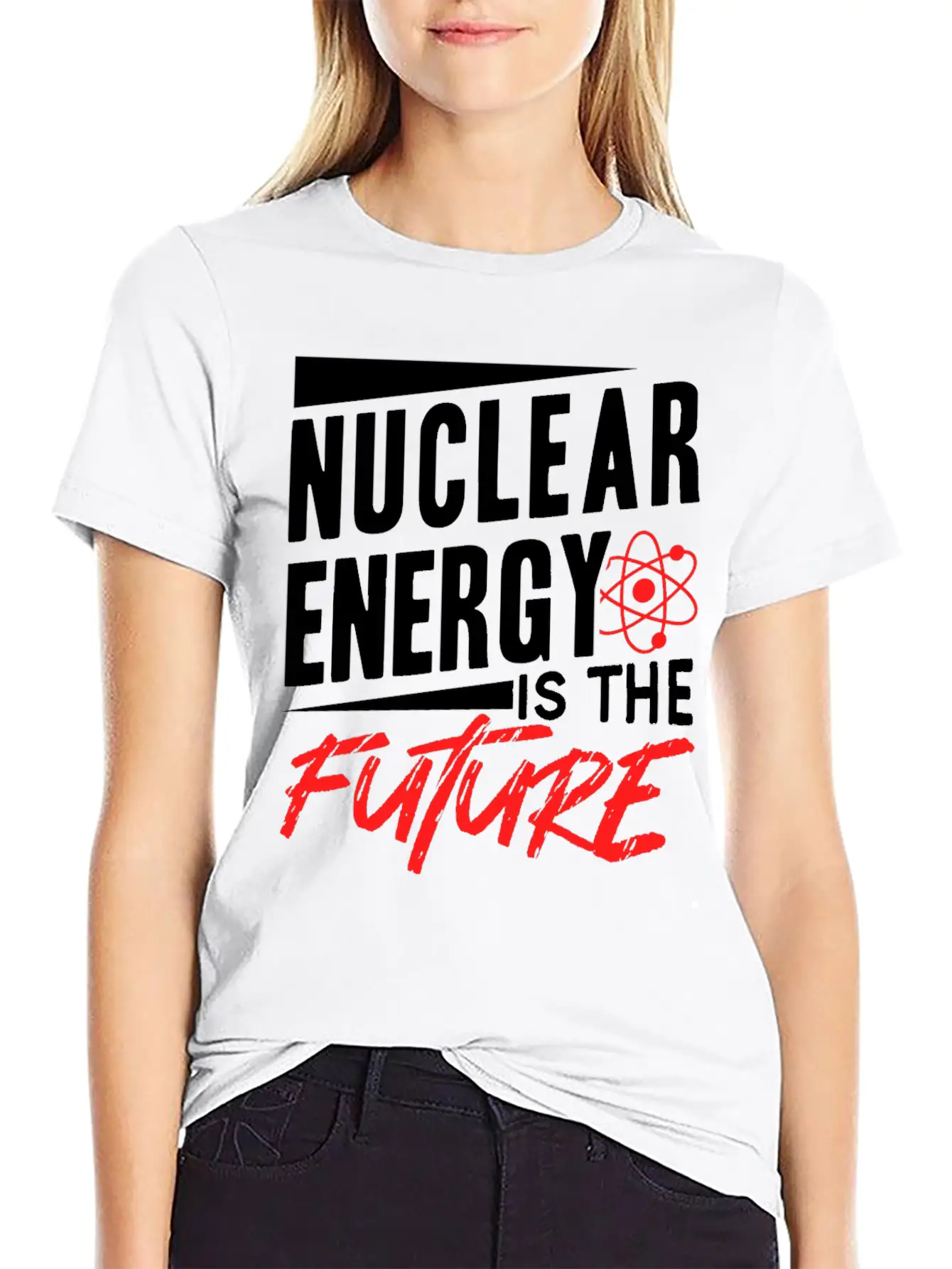 Nuclear Energy Is The Future Atomic Power Lover Unisex Short Sleeve Soft Cotton T-Shirt – Casual Everyday Wear