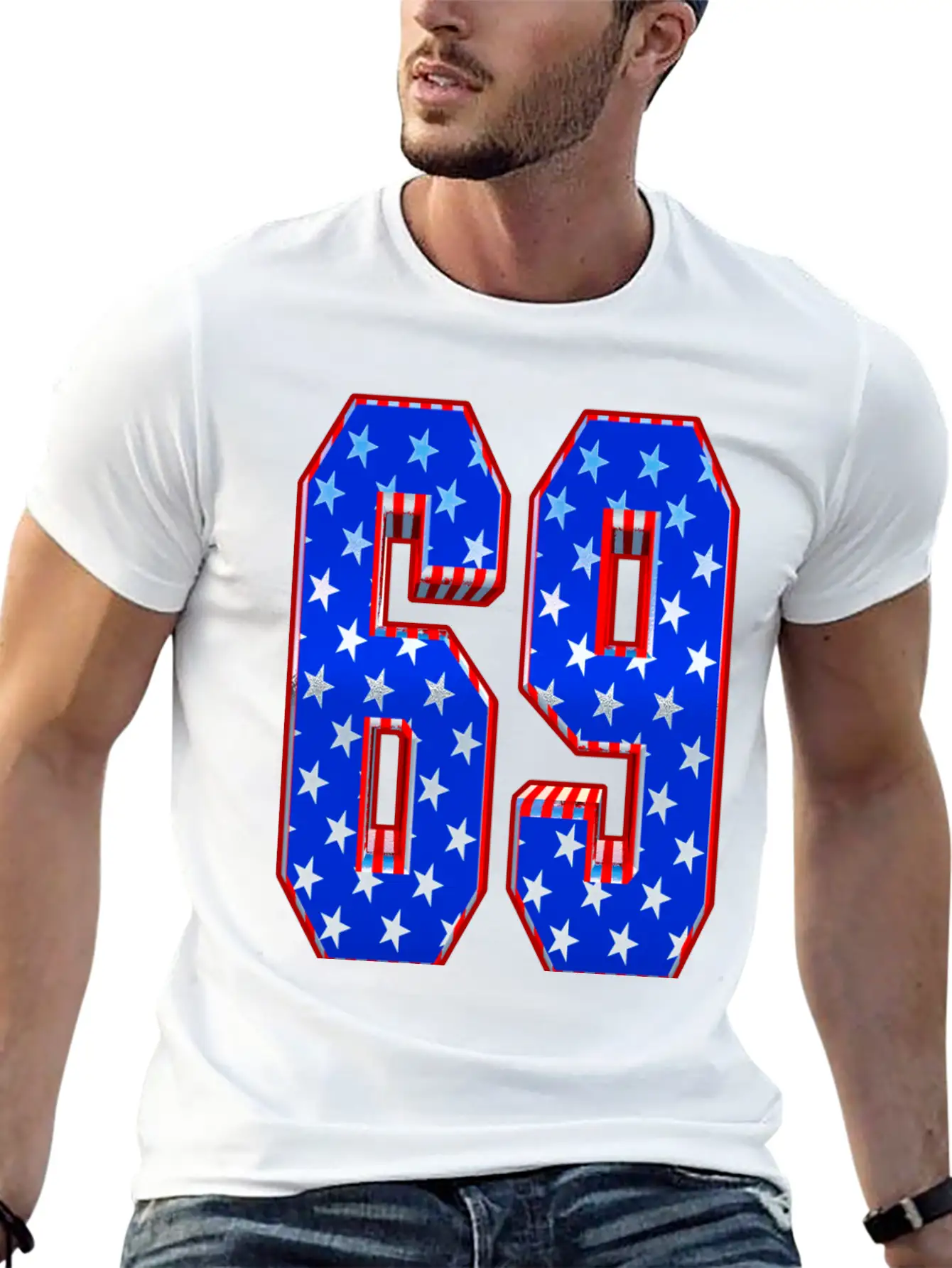 Number 69 Stylish Everyday T-Shirt – Unisex Basic Cotton Tee