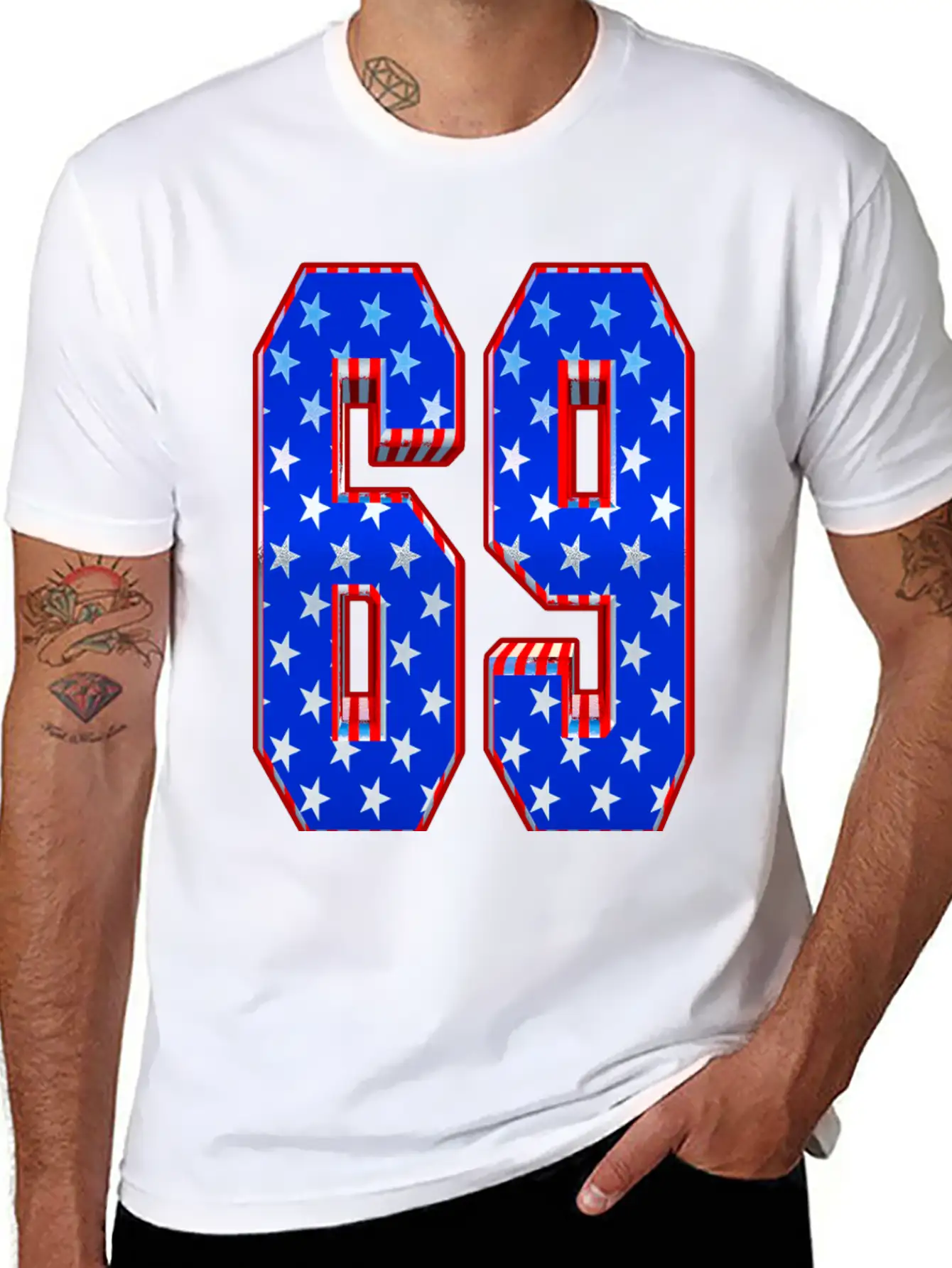 Number 69 Stylish Everyday T-Shirt – Unisex Basic Cotton Tee