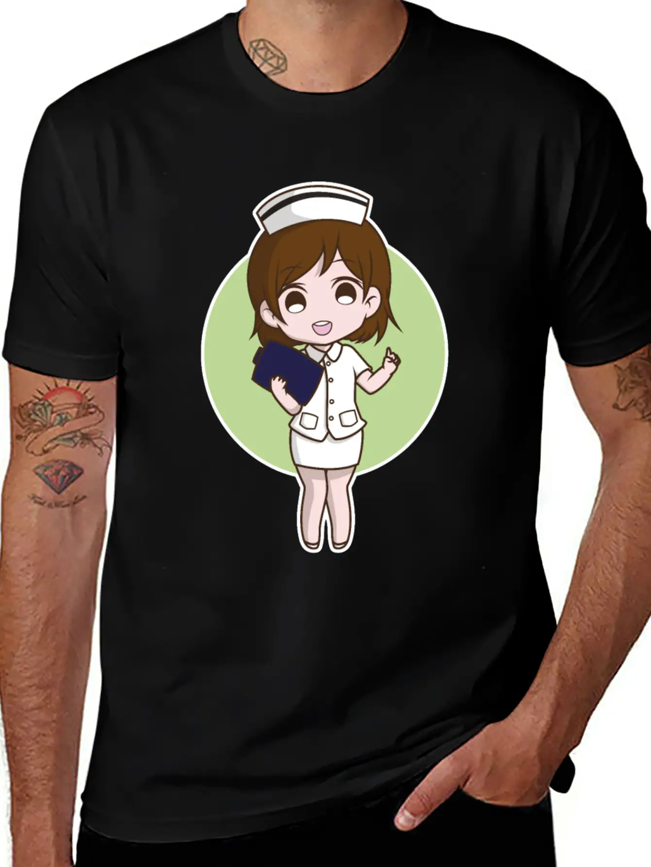 Nurse Cute Unisex Short Sleeve Soft Cotton T-Shirt – Casual Everyday Wear