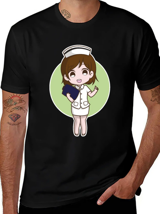 Nurse Cute Unisex Short Sleeve Soft Cotton T-Shirt – Casual Everyday Wear