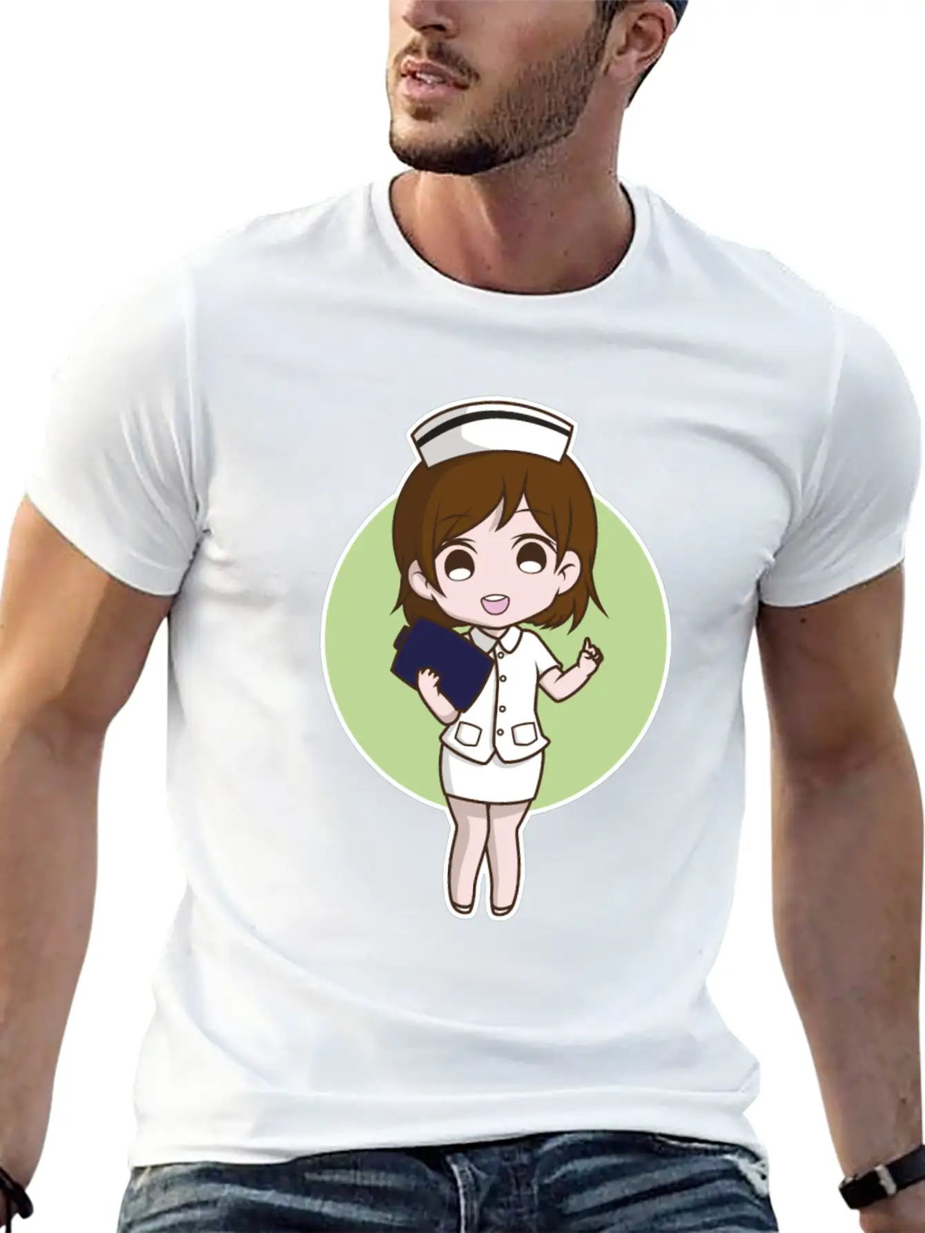 Nurse Cute Unisex Short Sleeve Soft Cotton T-Shirt – Casual Everyday Wear