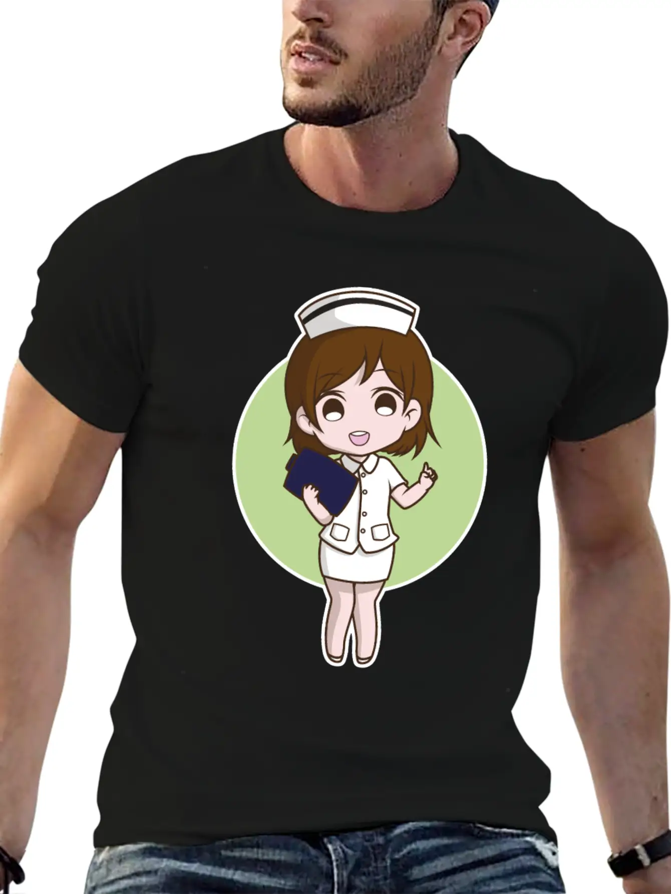 Nurse Cute Unisex Short Sleeve Soft Cotton T-Shirt – Casual Everyday Wear