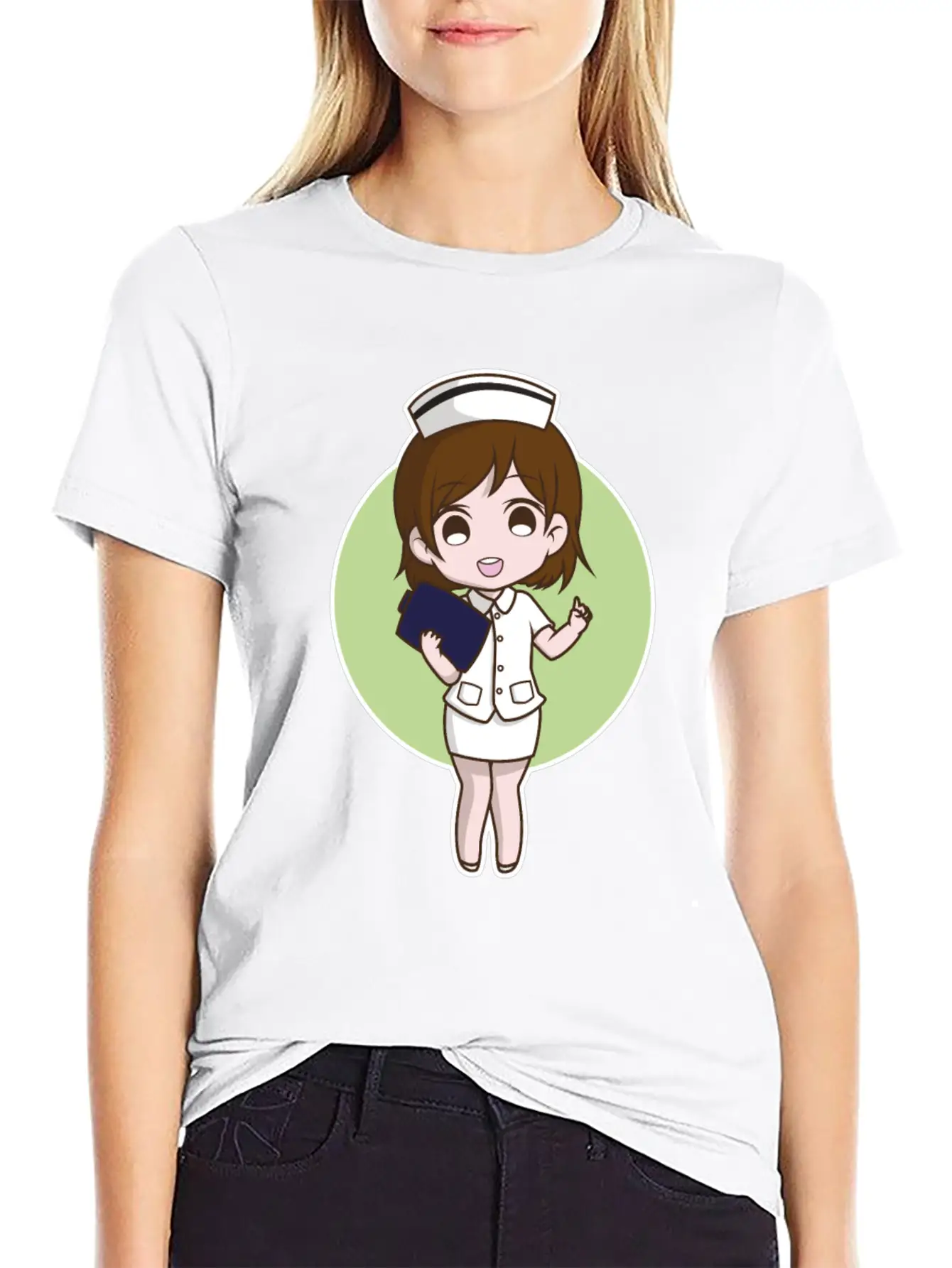Nurse Cute Unisex Short Sleeve Soft Cotton T-Shirt – Casual Everyday Wear