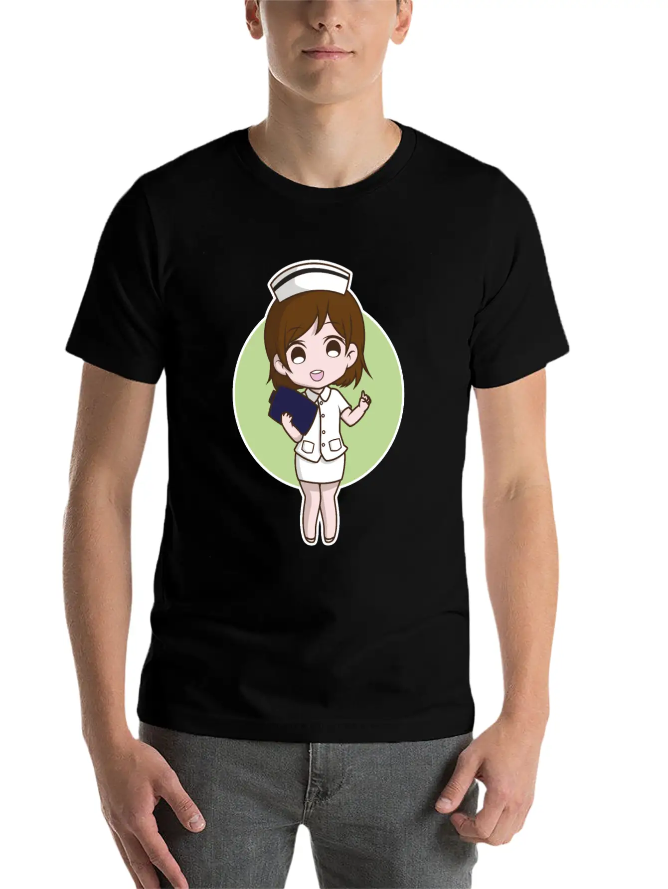 Nurse Cute Unisex Short Sleeve Soft Cotton T-Shirt – Casual Everyday Wear