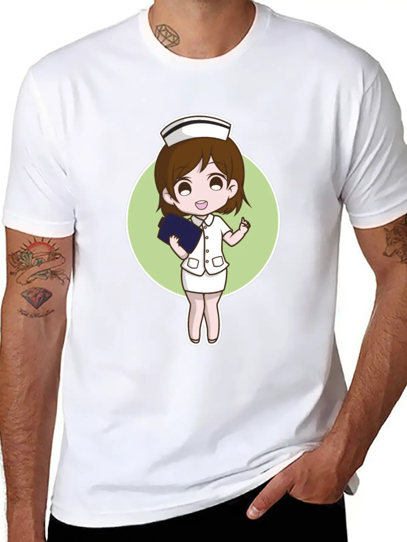 Nurse Cute Unisex Short Sleeve Soft Cotton T-Shirt – Casual Everyday Wear