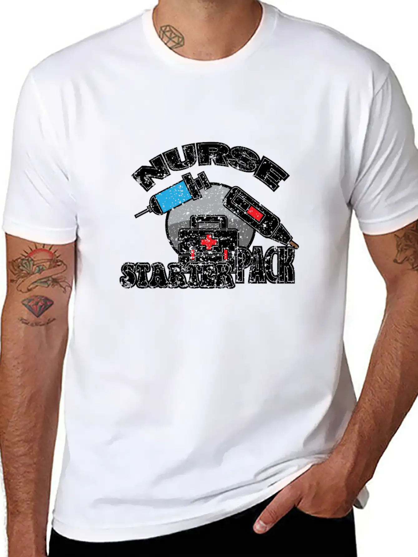 Nurse Medicin Profession Occupation Job Essential Unisex Summer Tee – Soft Cotton Casual Fit
