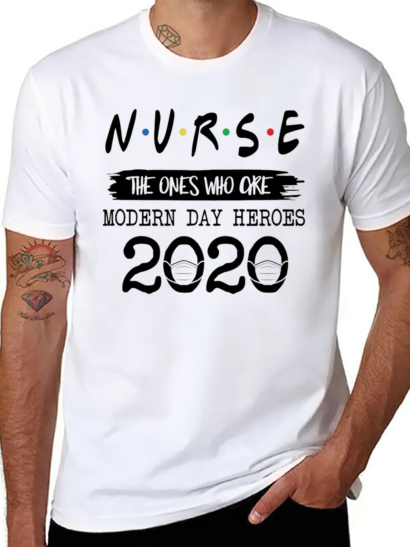 Nurse Modern Day Heroes 2020 Basic Graphic T-Shirt – Daily Comfort In Soft Cotton