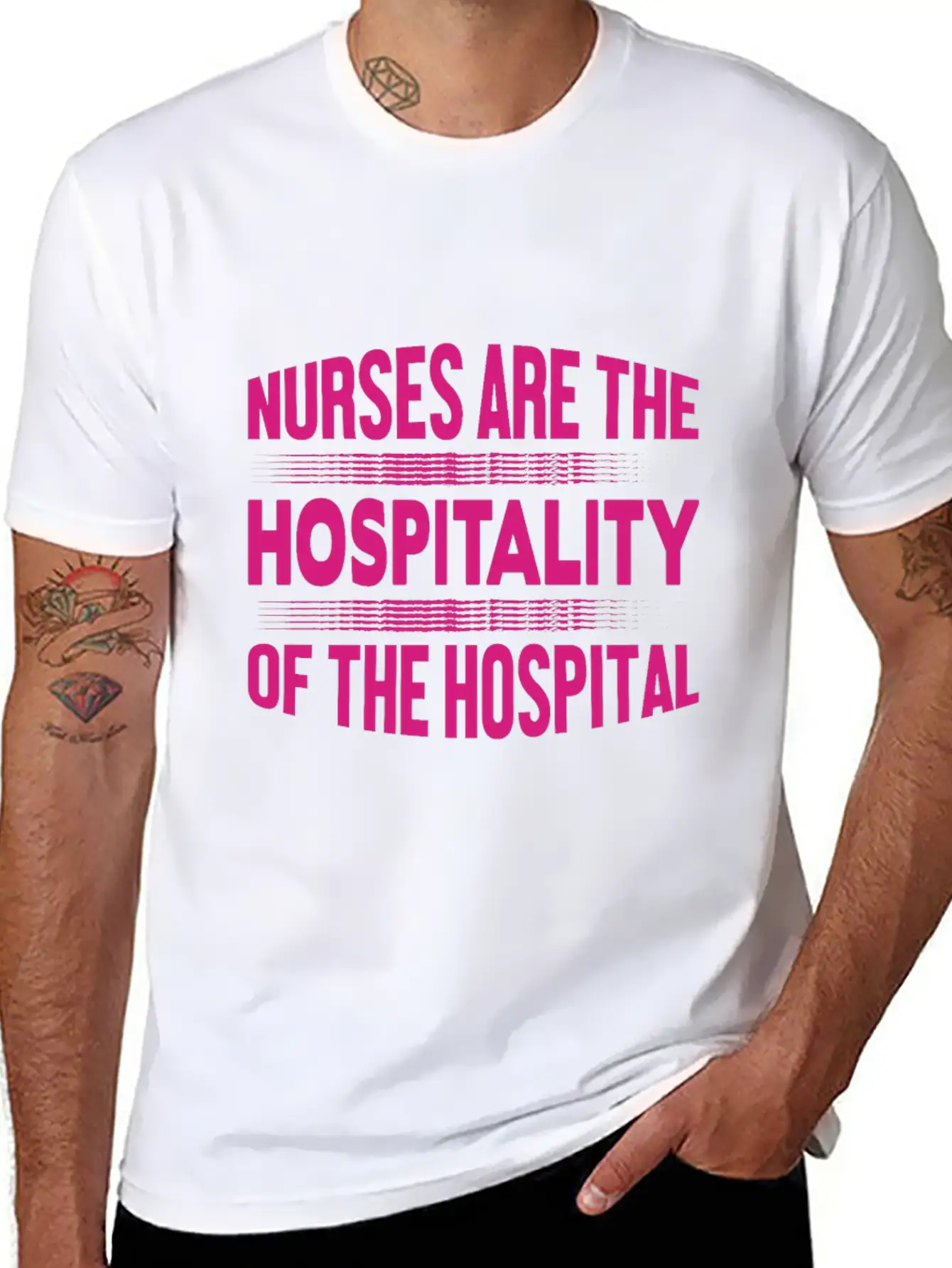 Nurse - Nurses Are The Hospitality Unisex Casual T-Shirt – Clean Design For Daily Comfort