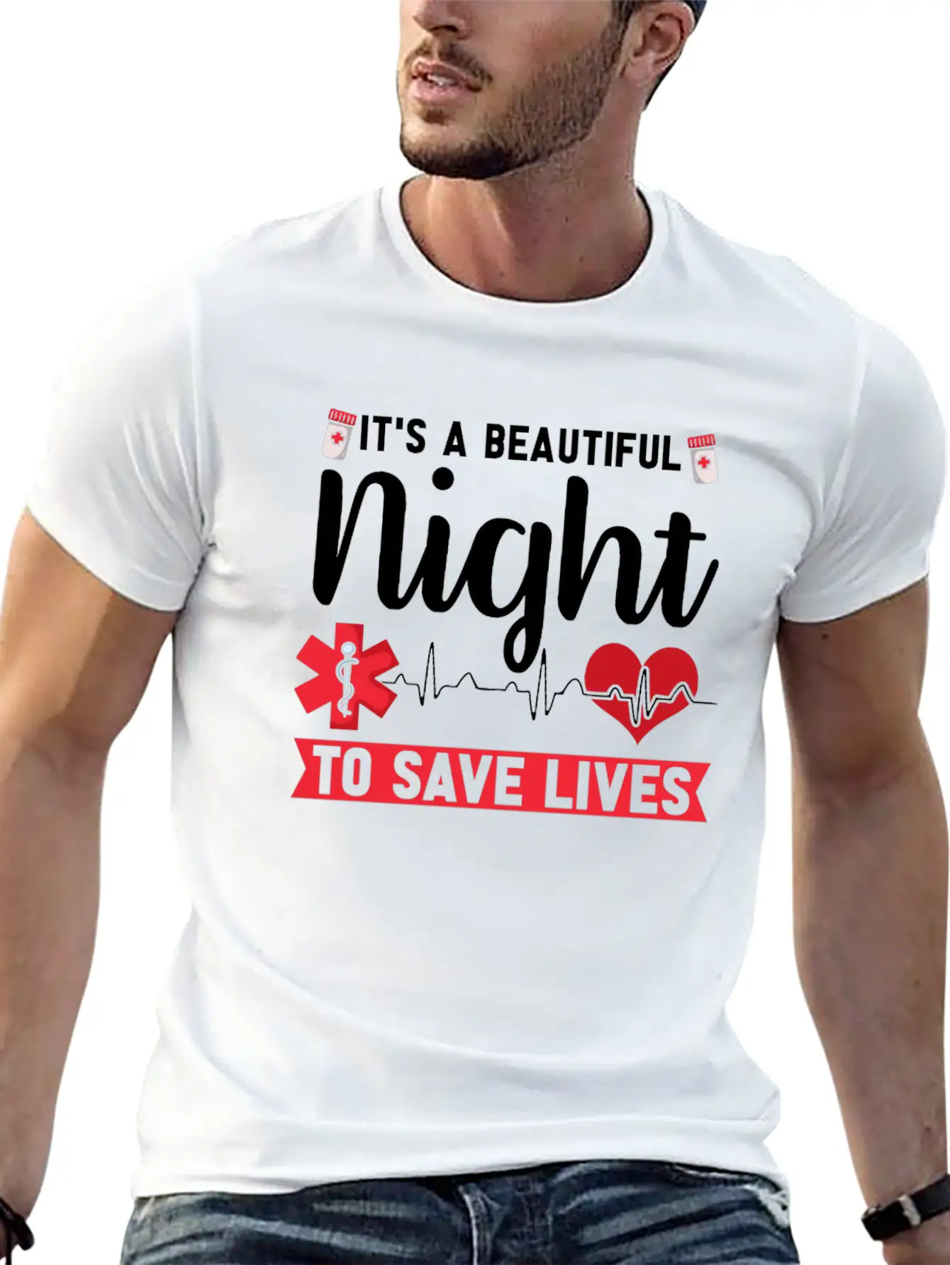 Nurse Nursing Heart Timeless Short Sleeve Tee – Comfy And Minimalist Design
