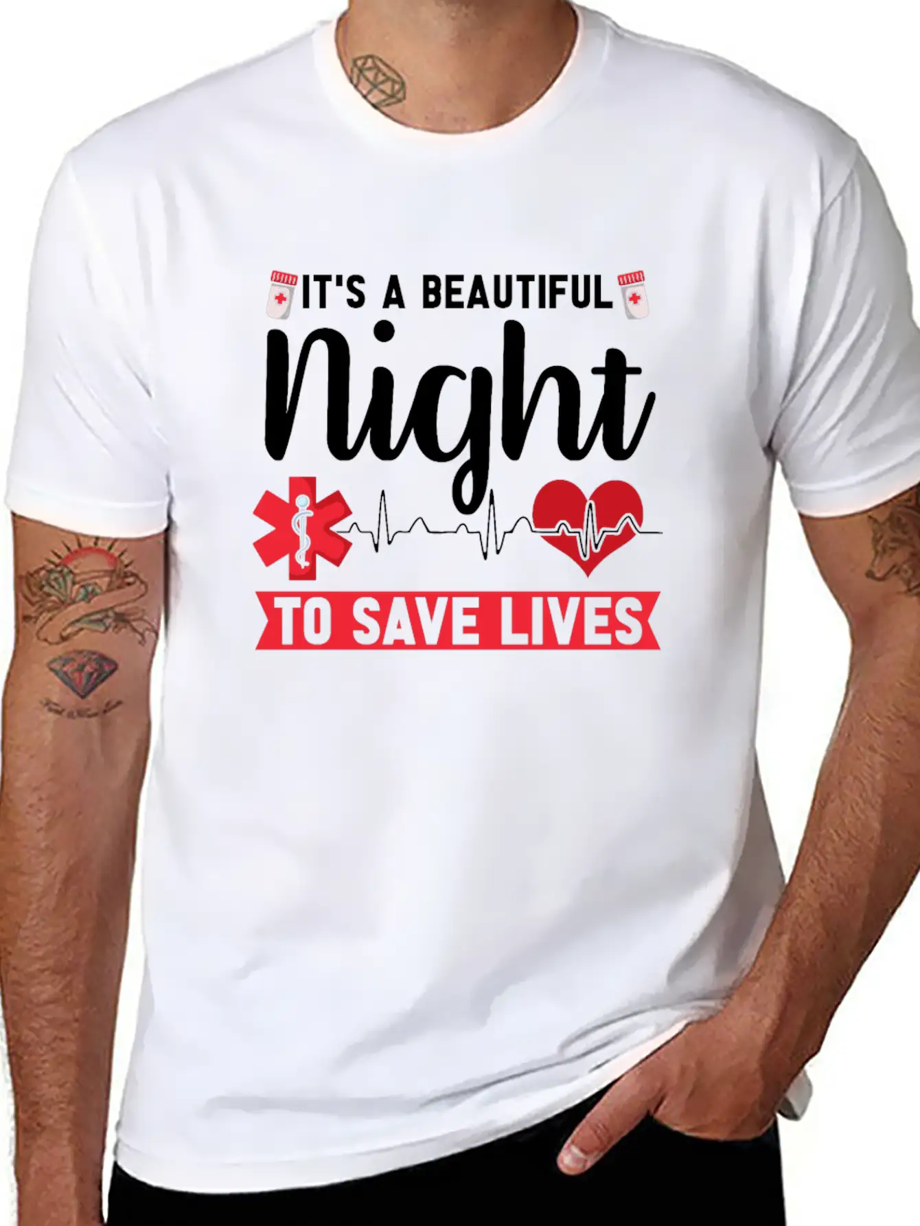 Nurse Nursing Heart Timeless Short Sleeve Tee – Comfy And Minimalist Design