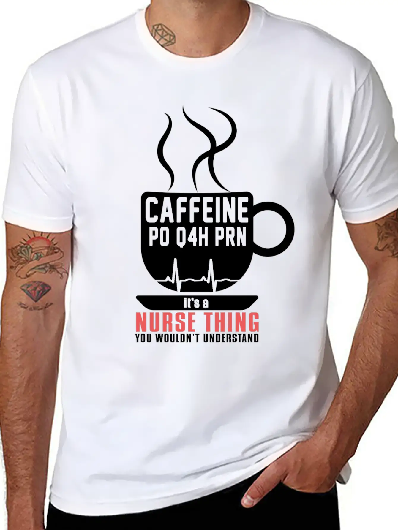 Nurse Nursing Medical Nurse Lover Hospital Gift Stylish Everyday T-Shirt – Unisex Basic Cotton Tee