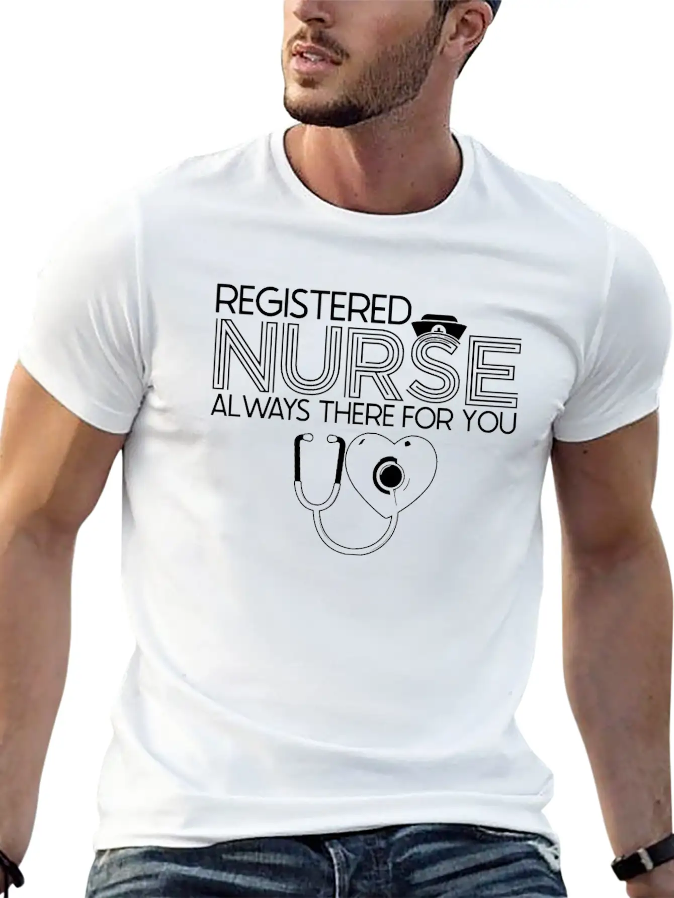 Nurse Nursing Registered Nurse Unisex Short Sleeve Soft Cotton T-Shirt – Casual Everyday Wear