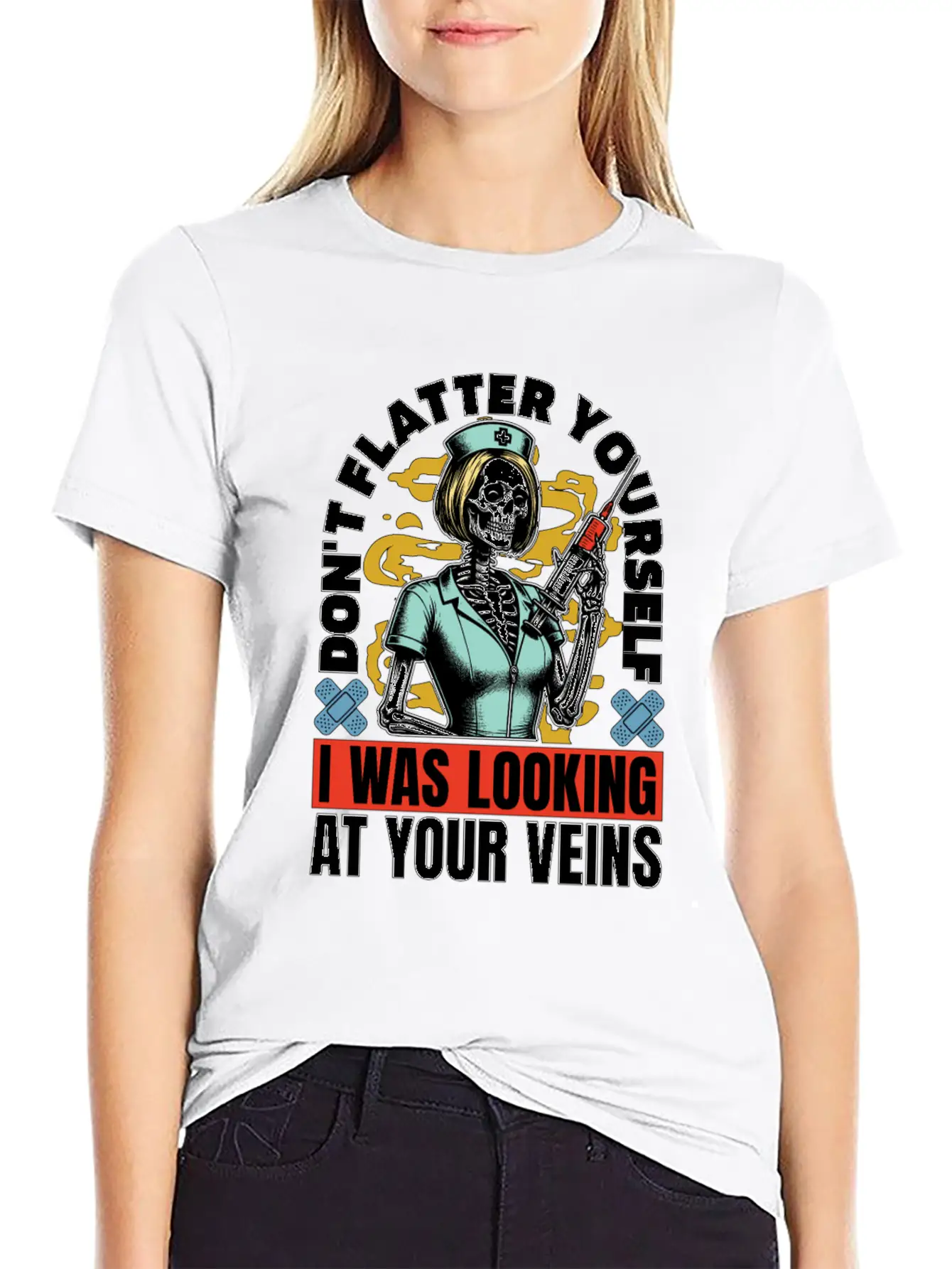 Nurse Practitioner Don't Flatter Nursing Assistant Essential Unisex Summer Tee – Soft Cotton Casual Fit