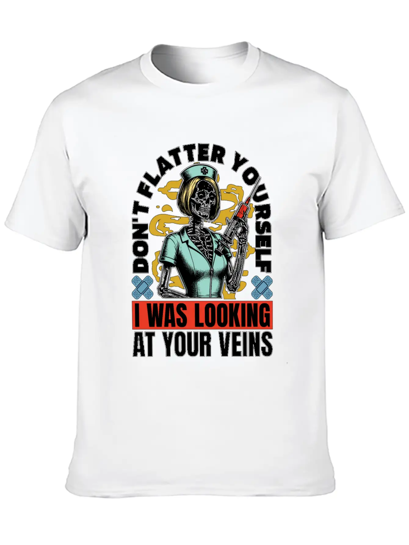 Nurse Practitioner Don't Flatter Nursing Assistant Essential Unisex Summer Tee – Soft Cotton Casual Fit