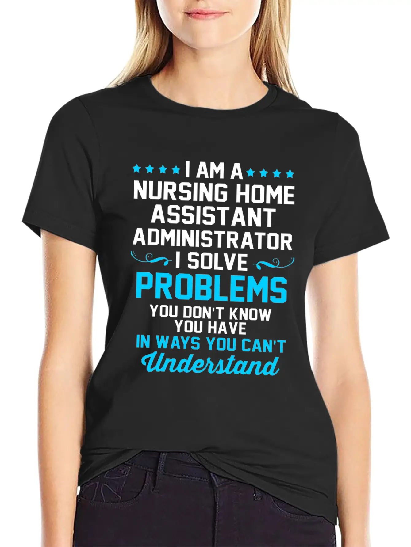 Nursing Home Assistant I Solve Problems Relaxed Everyday Tee – Lightweight And Durable Cotton