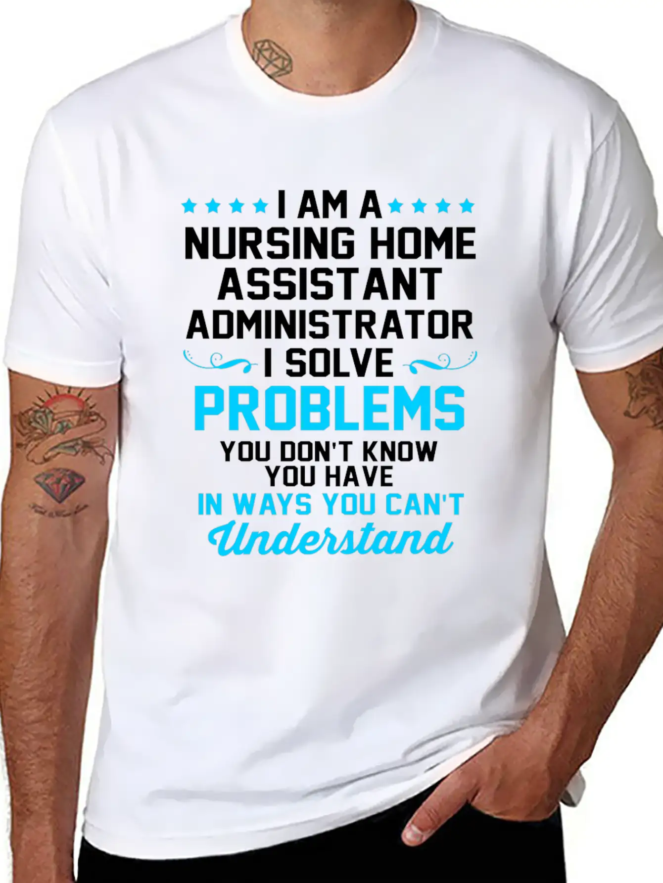 Nursing Home Assistant I Solve Problems Relaxed Everyday Tee – Lightweight And Durable Cotton