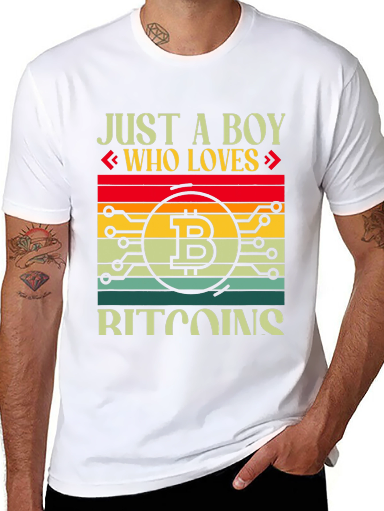Bitcoin Lover Boy T-Shirt - Crypto Fan Apparel