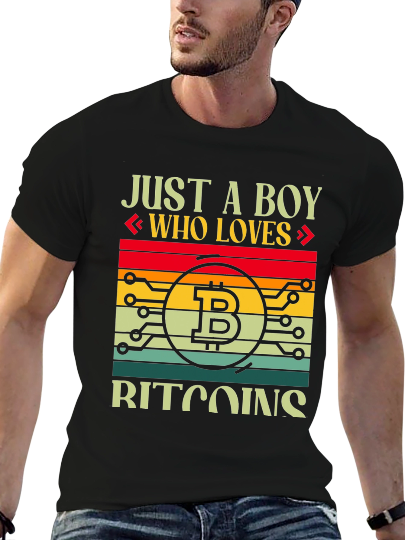 Bitcoin Lover Boy T-Shirt - Crypto Fan Apparel