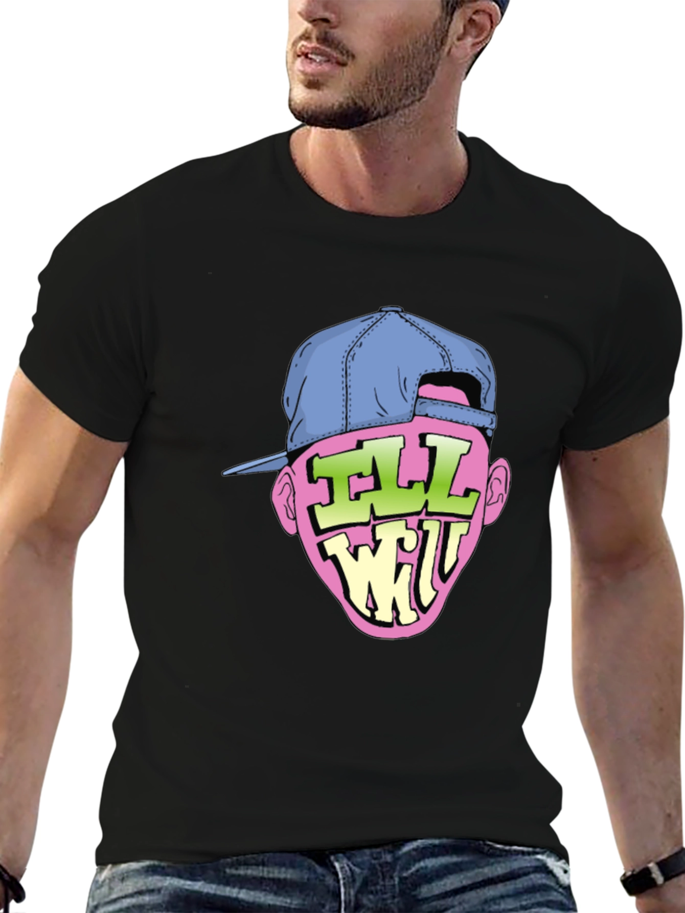 Ill Will Graphic Print Black T-Shirt