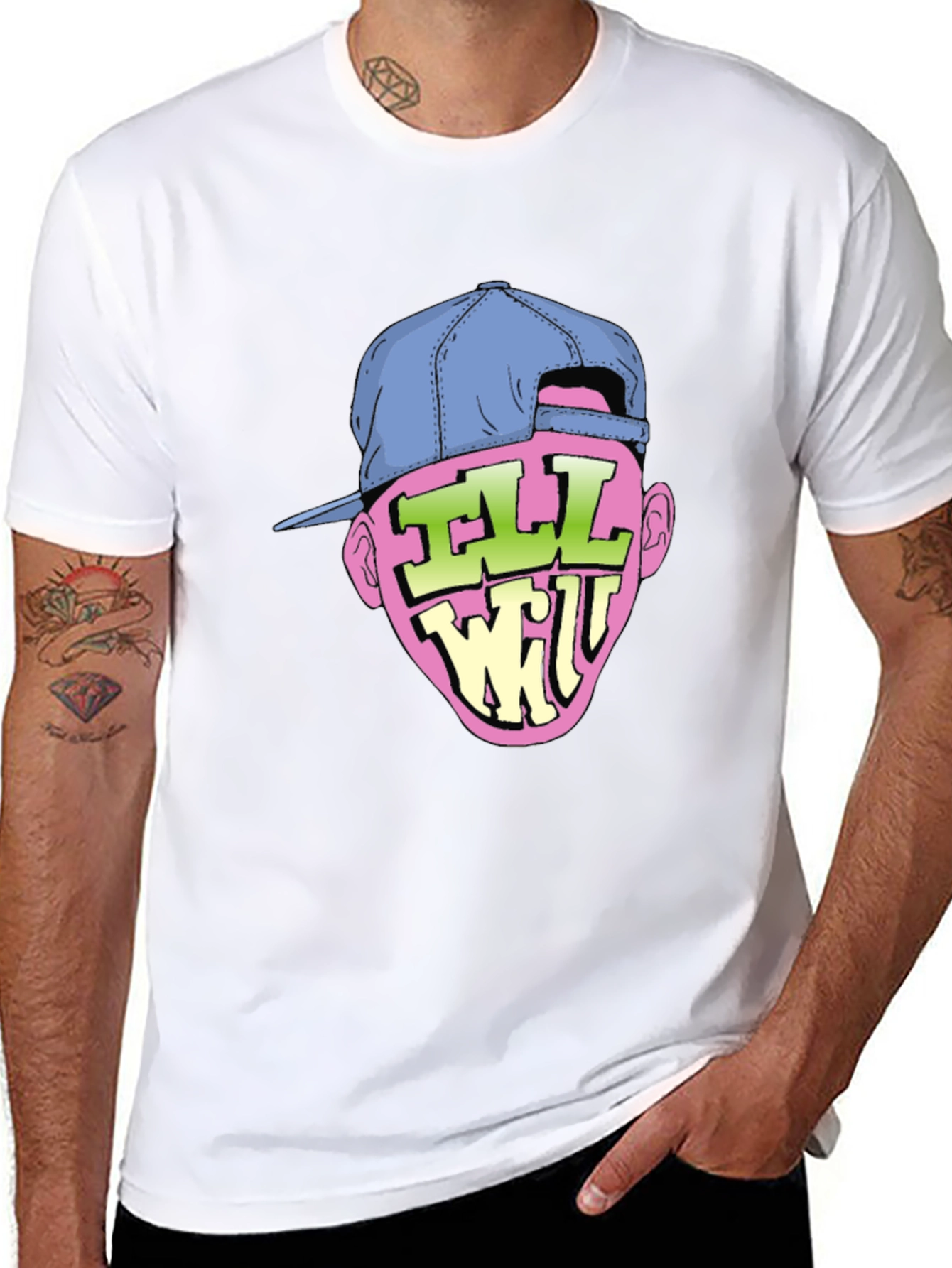 Ill Will Graphic Print Black T-Shirt