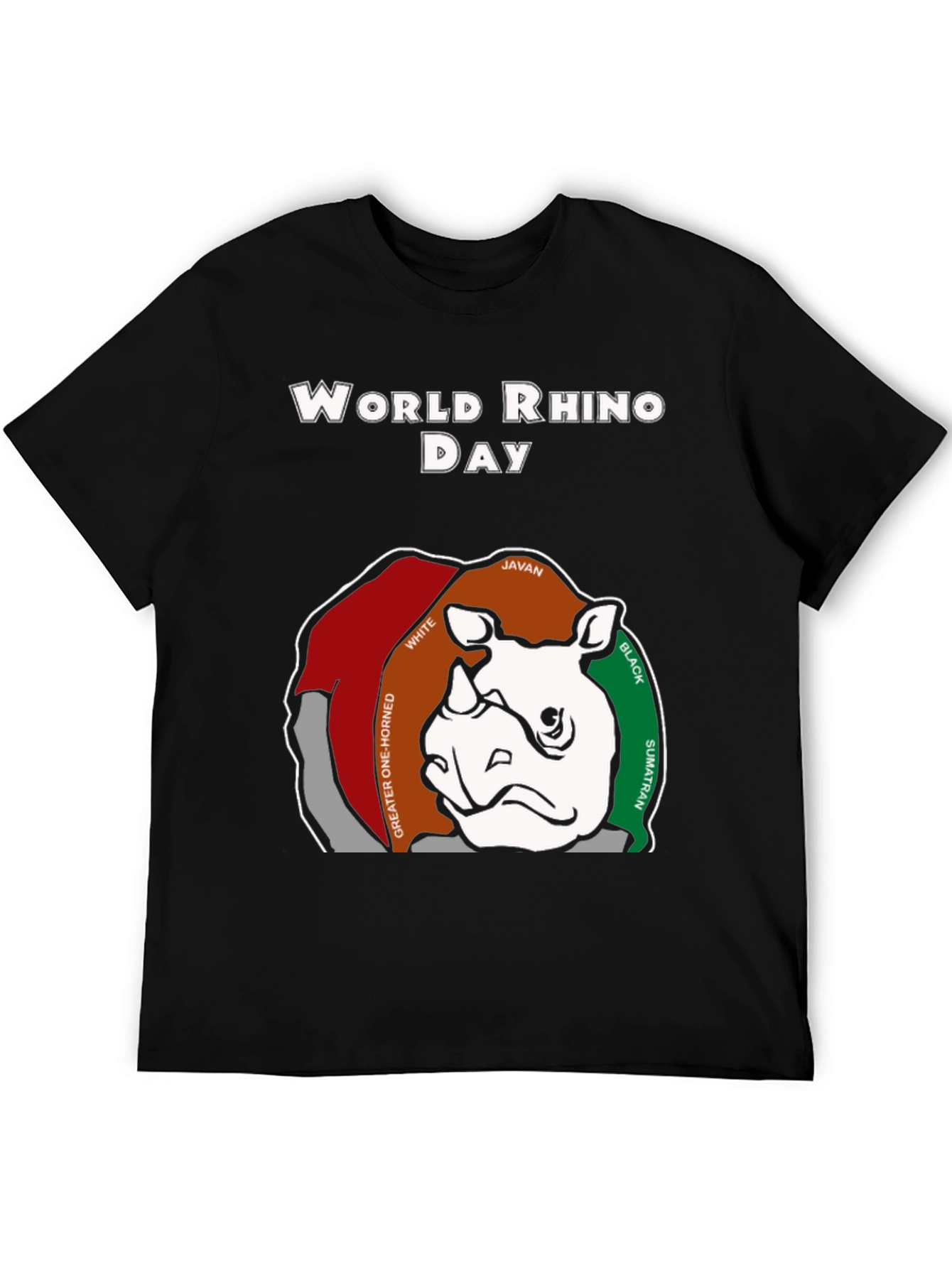 World Rhino Day T-Shirt: Rhino Species Graphic Tee