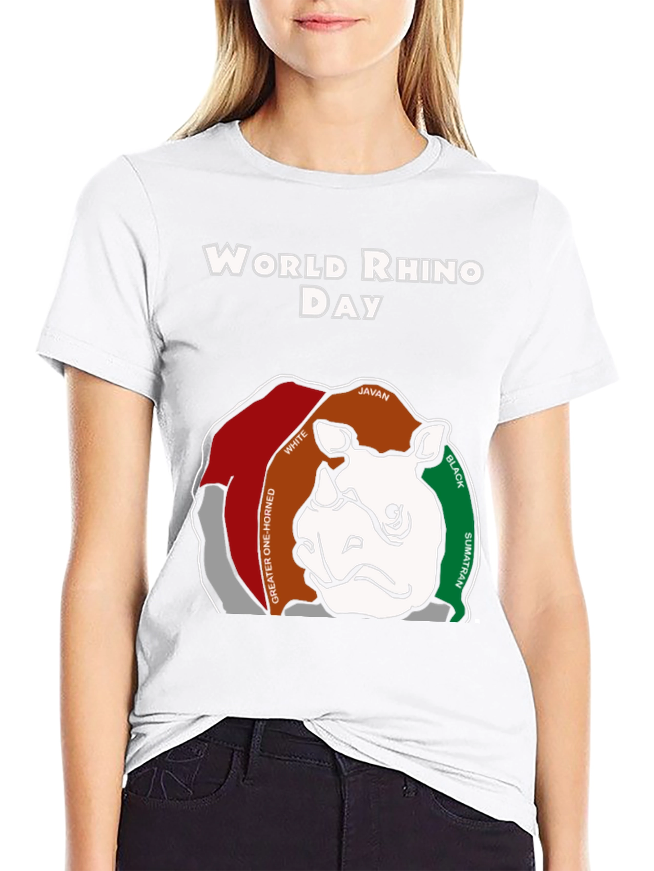 World Rhino Day T-Shirt: Rhino Species Graphic Tee