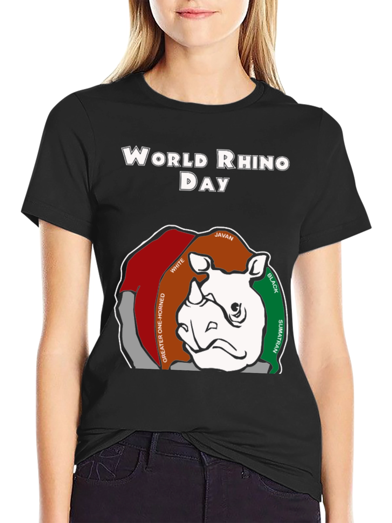 World Rhino Day T-Shirt: Rhino Species Graphic Tee