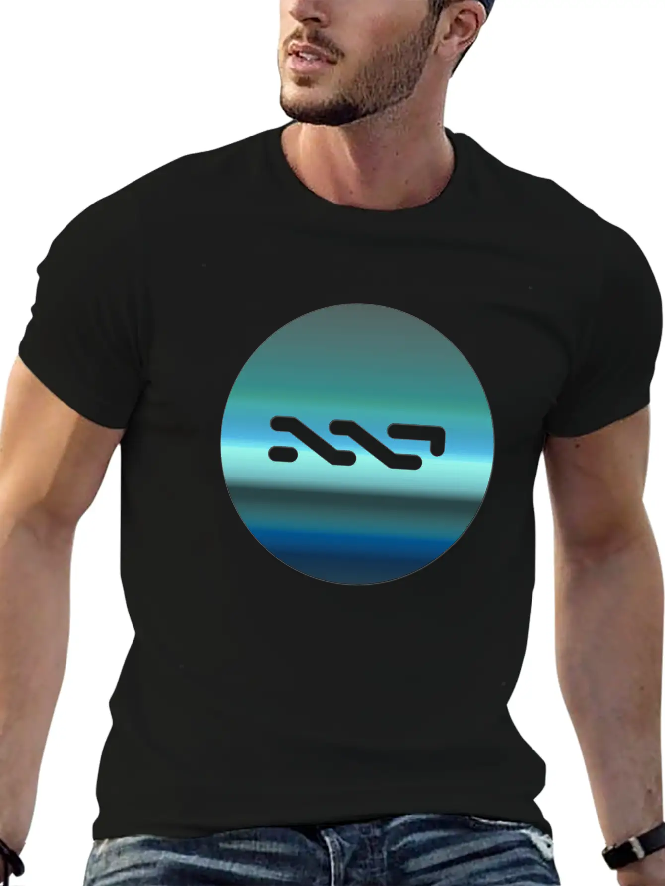 NXT Coin Logo1 Alu 3D T Stylish Everyday T-Shirt – Unisex Basic Cotton Tee