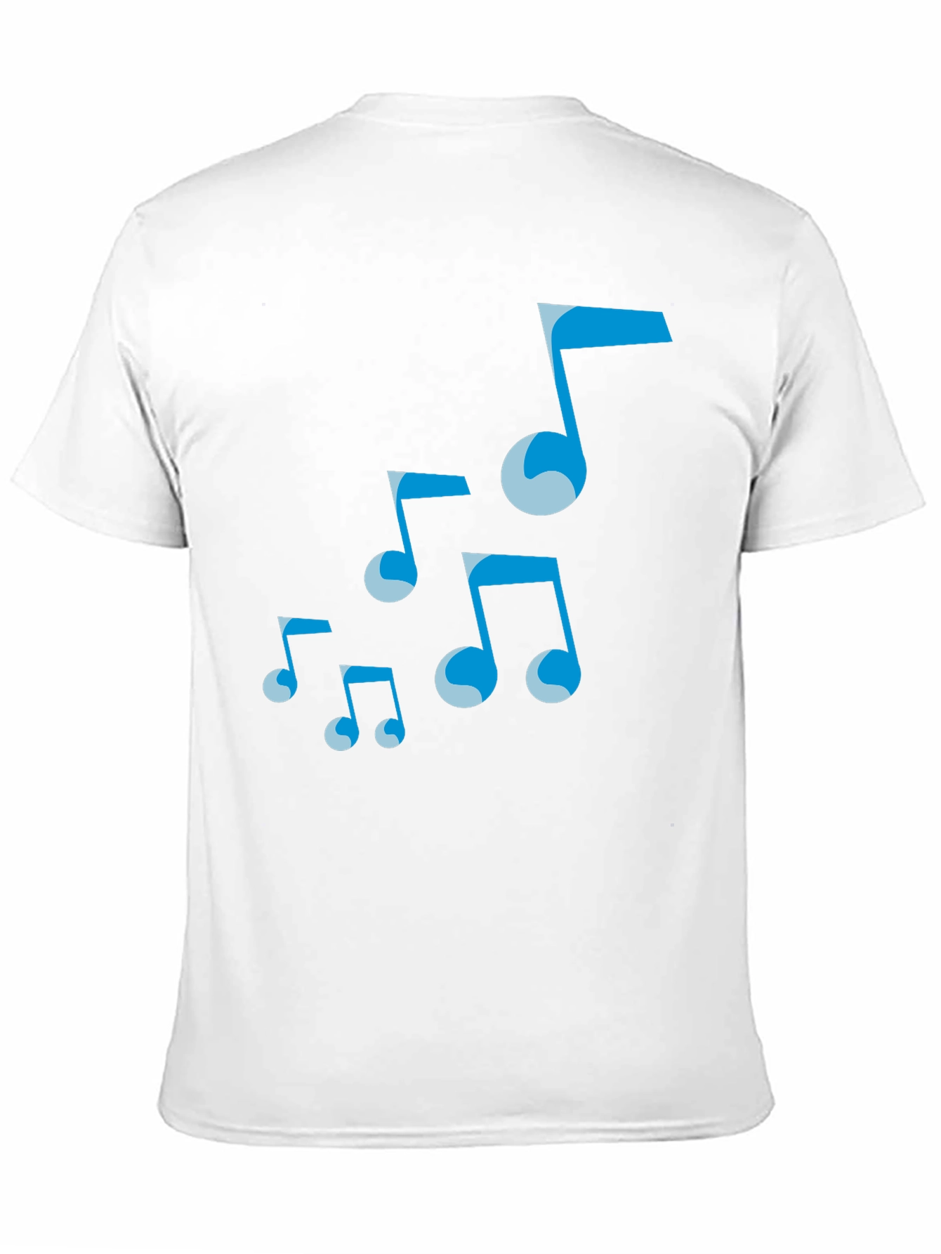 Musical Notes Graphic Tee - Black